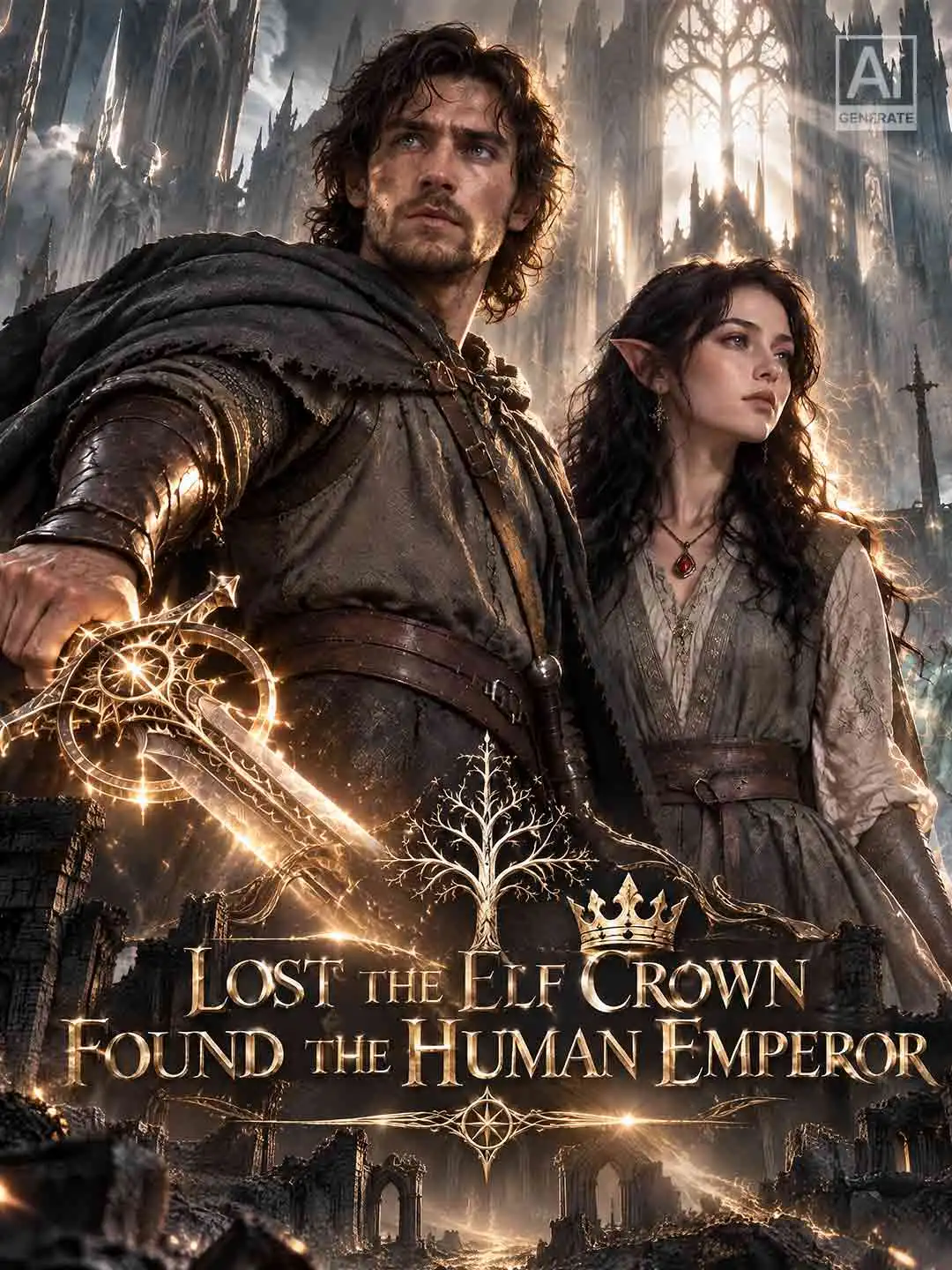 Lost the Elf Crown, Found the Human Emperor short drama poster