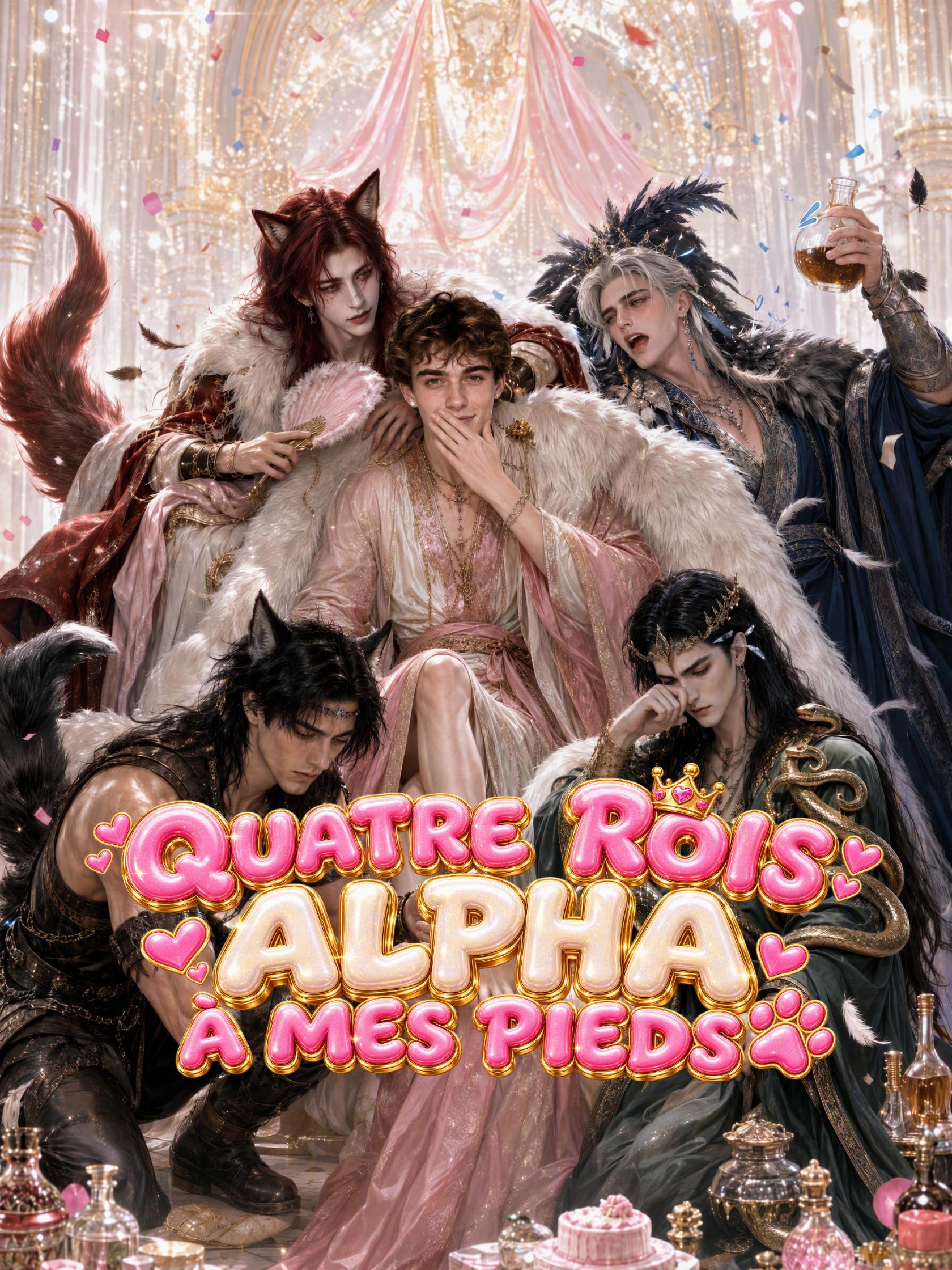 QUATRE ROIS ALPHA À MES PIEDS short drama poster