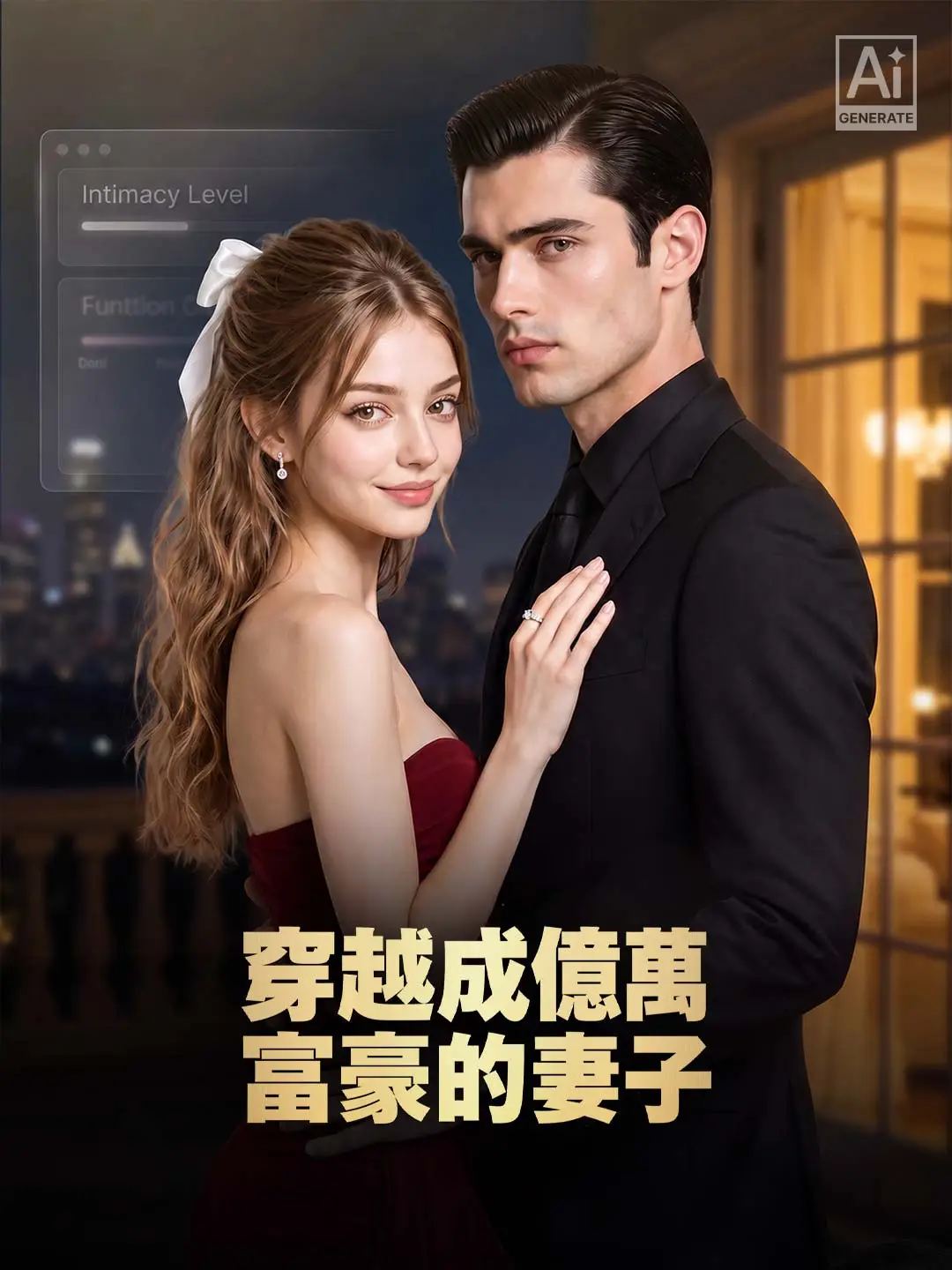 穿越成億萬富豪的妻子 short drama poster