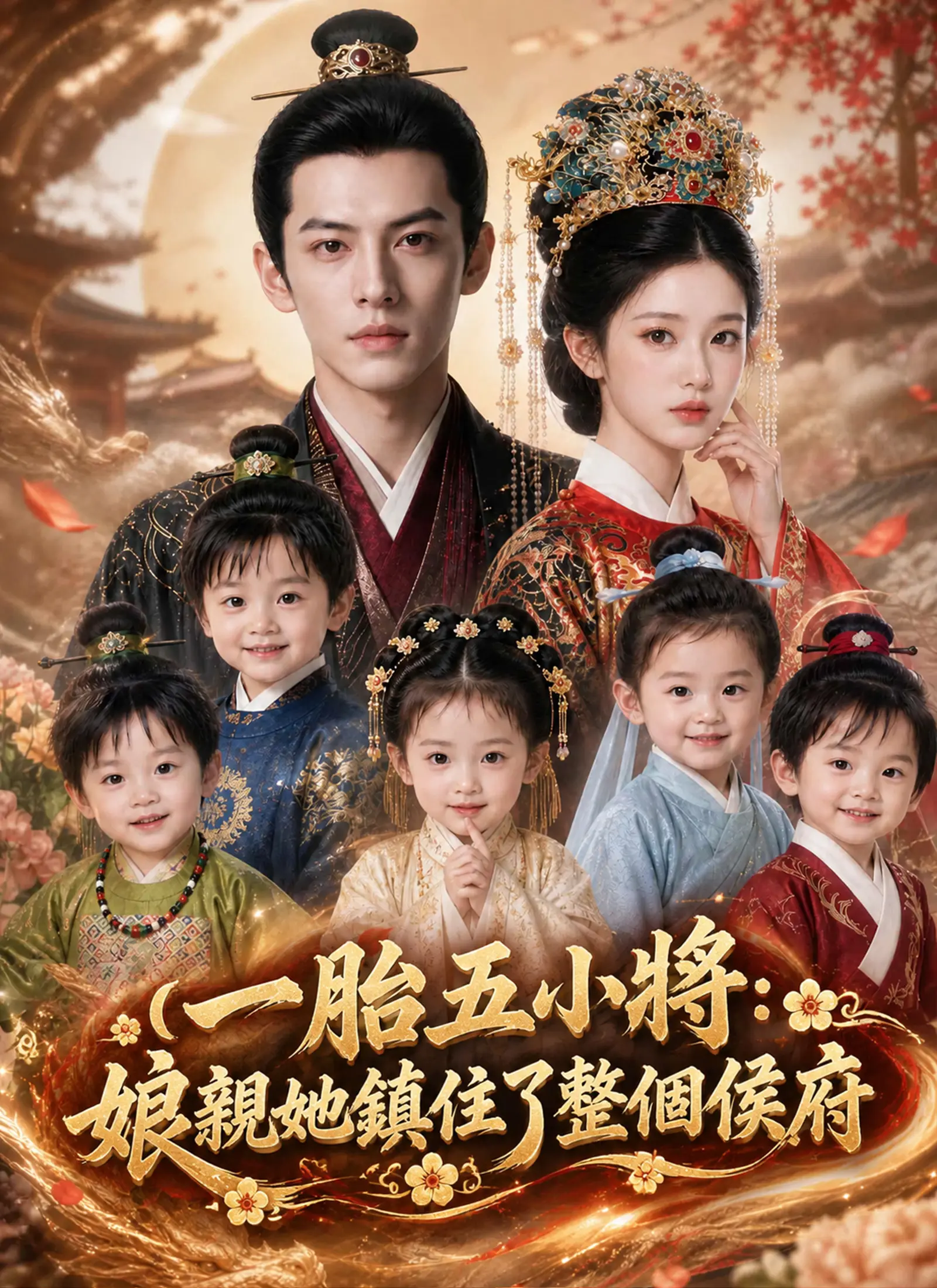 一胎五小將：娘親她鎮住了整個侯府 short drama poster