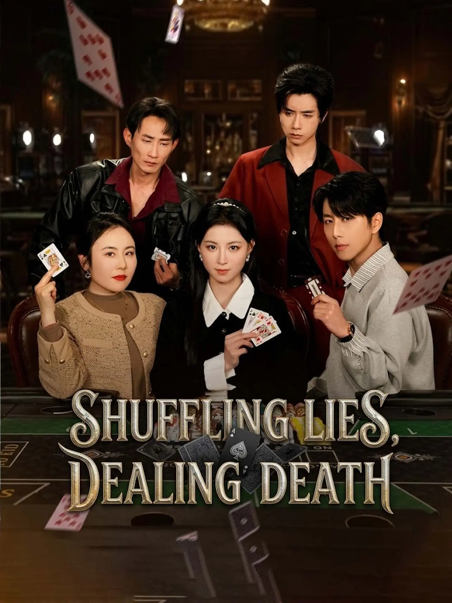 Shuffling Lies, Dealing Death short drama poster
