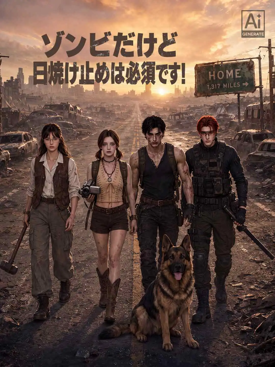 ゾンビだけど日焼け止めは必須です！ short drama poster