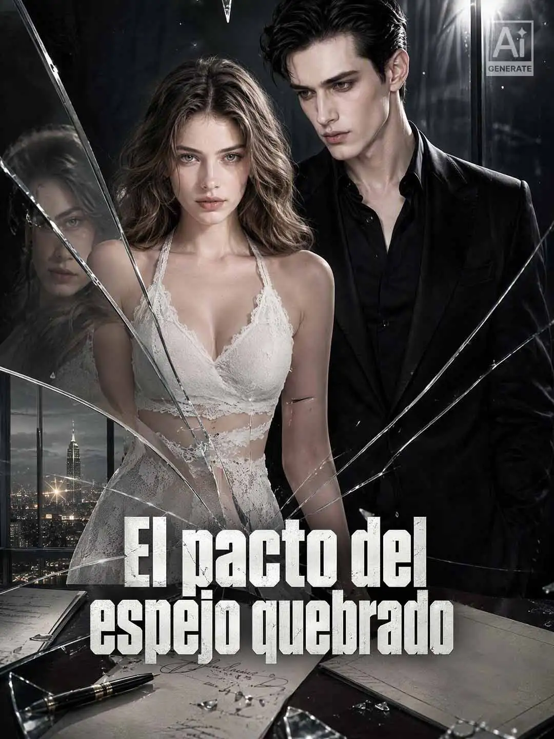 El pacto del espejo quebrado short drama poster