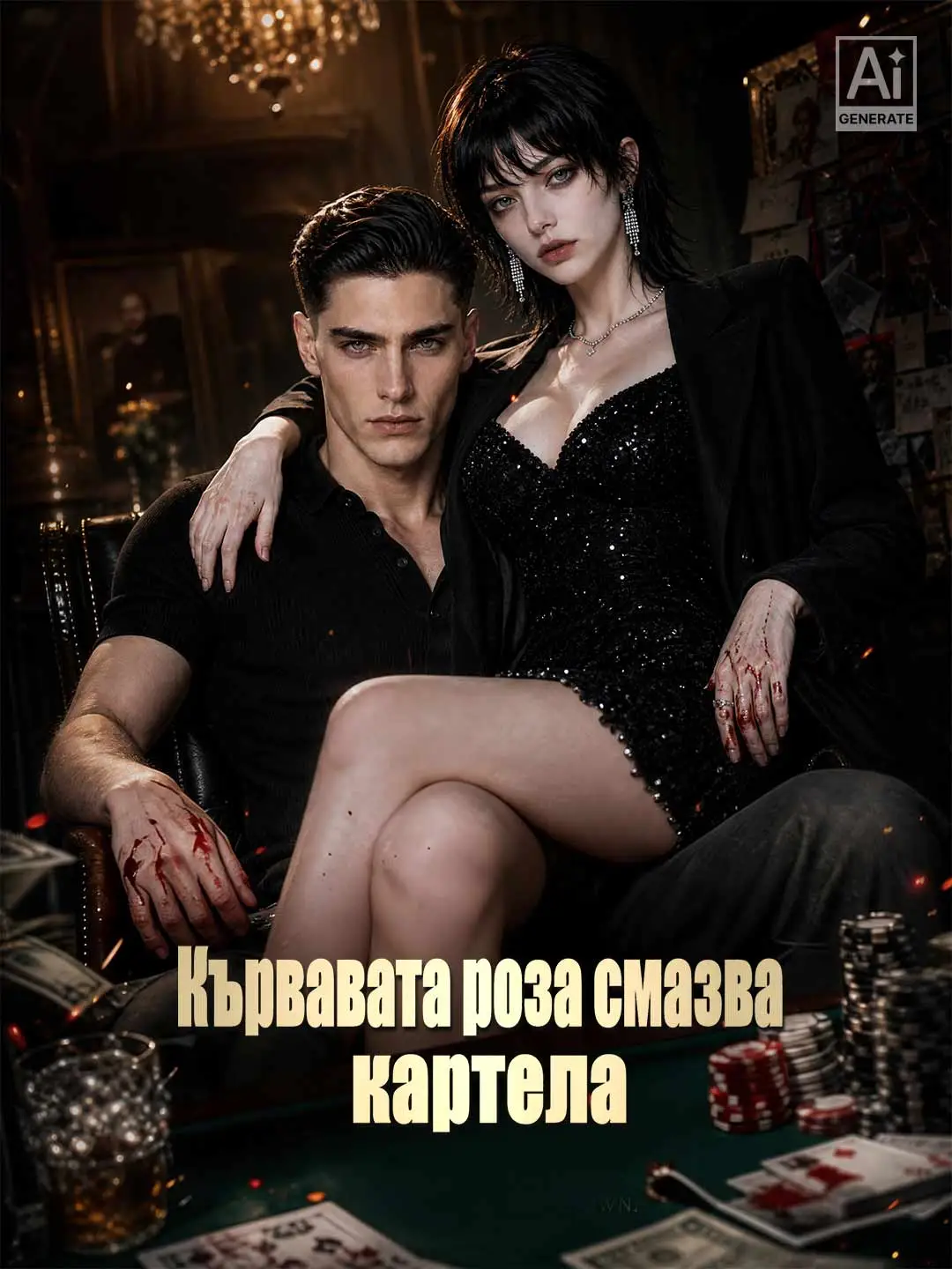 Кървавата роза смазва картела short drama poster