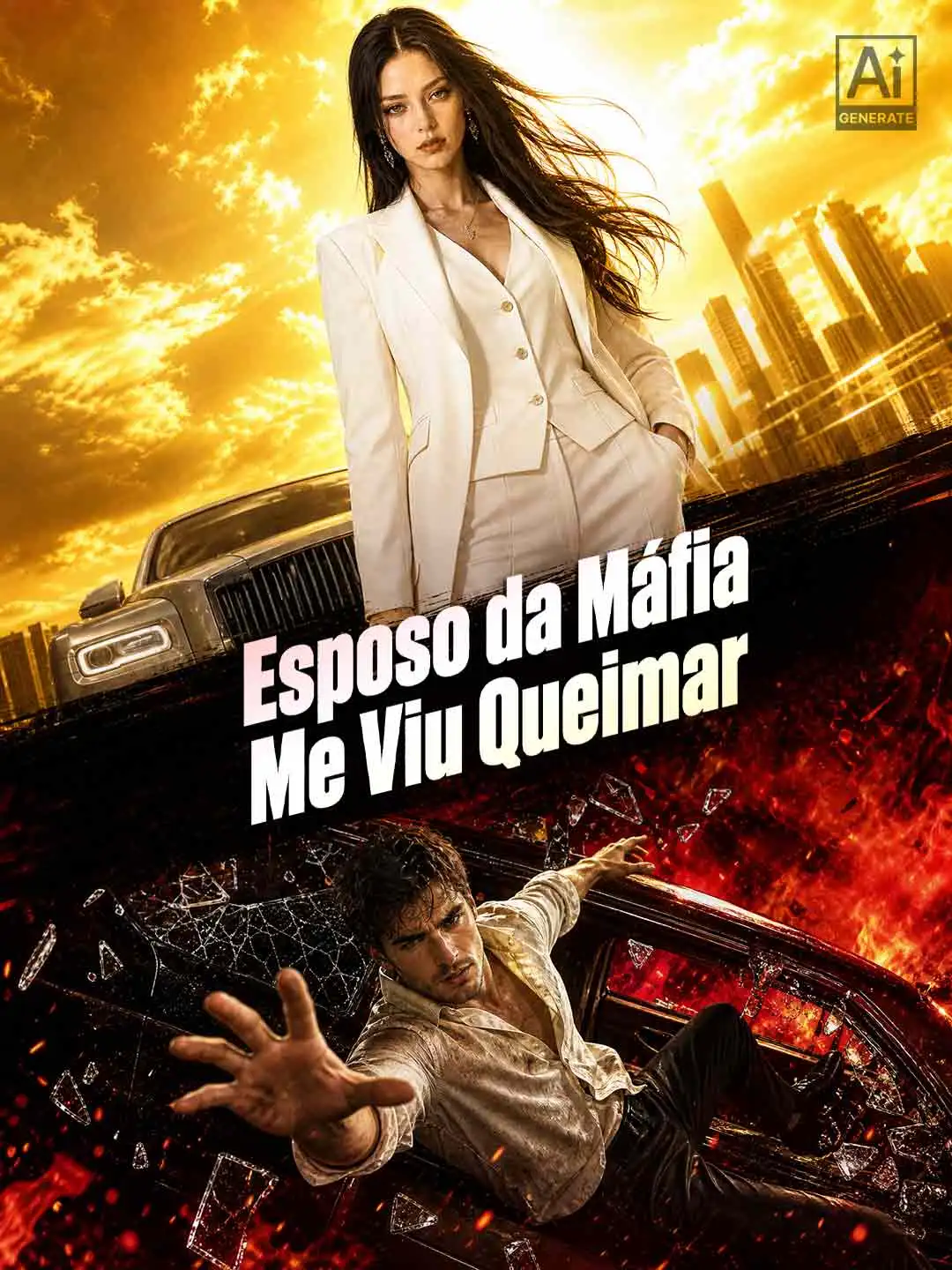 Esposo da Máfia Me Viu Queimar short drama poster