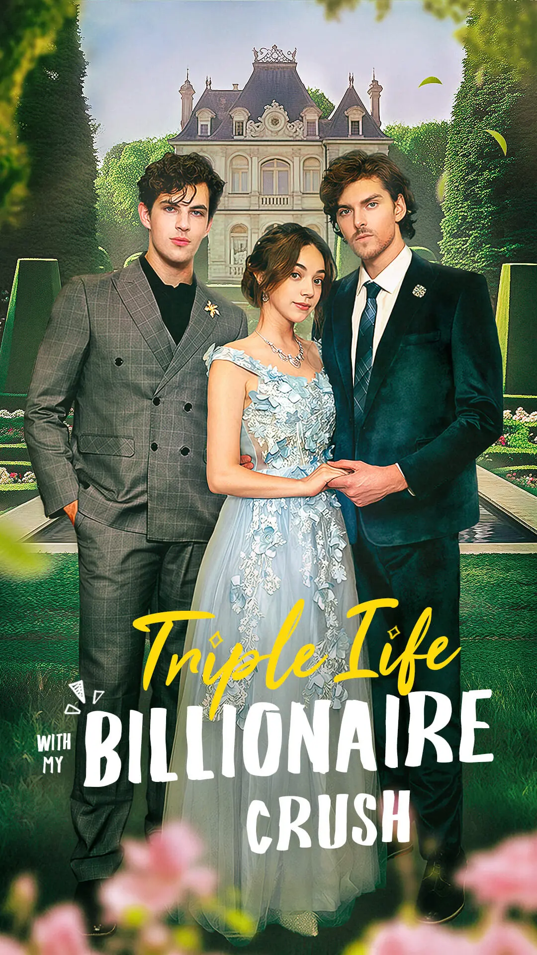 Triple Life with My Billionaire Crush short drama poster