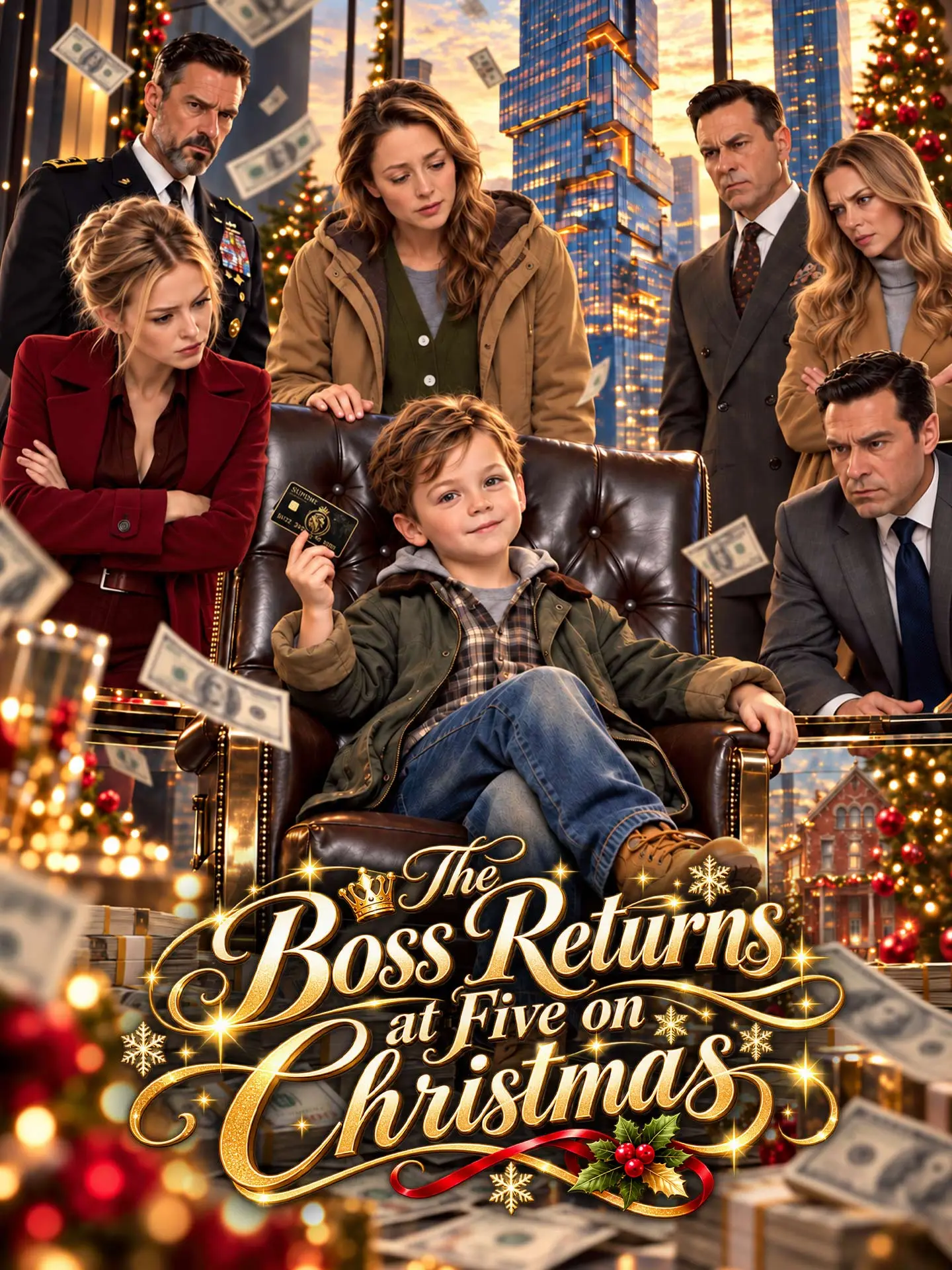 The Boss Returns at Five on Christmas short drama poster