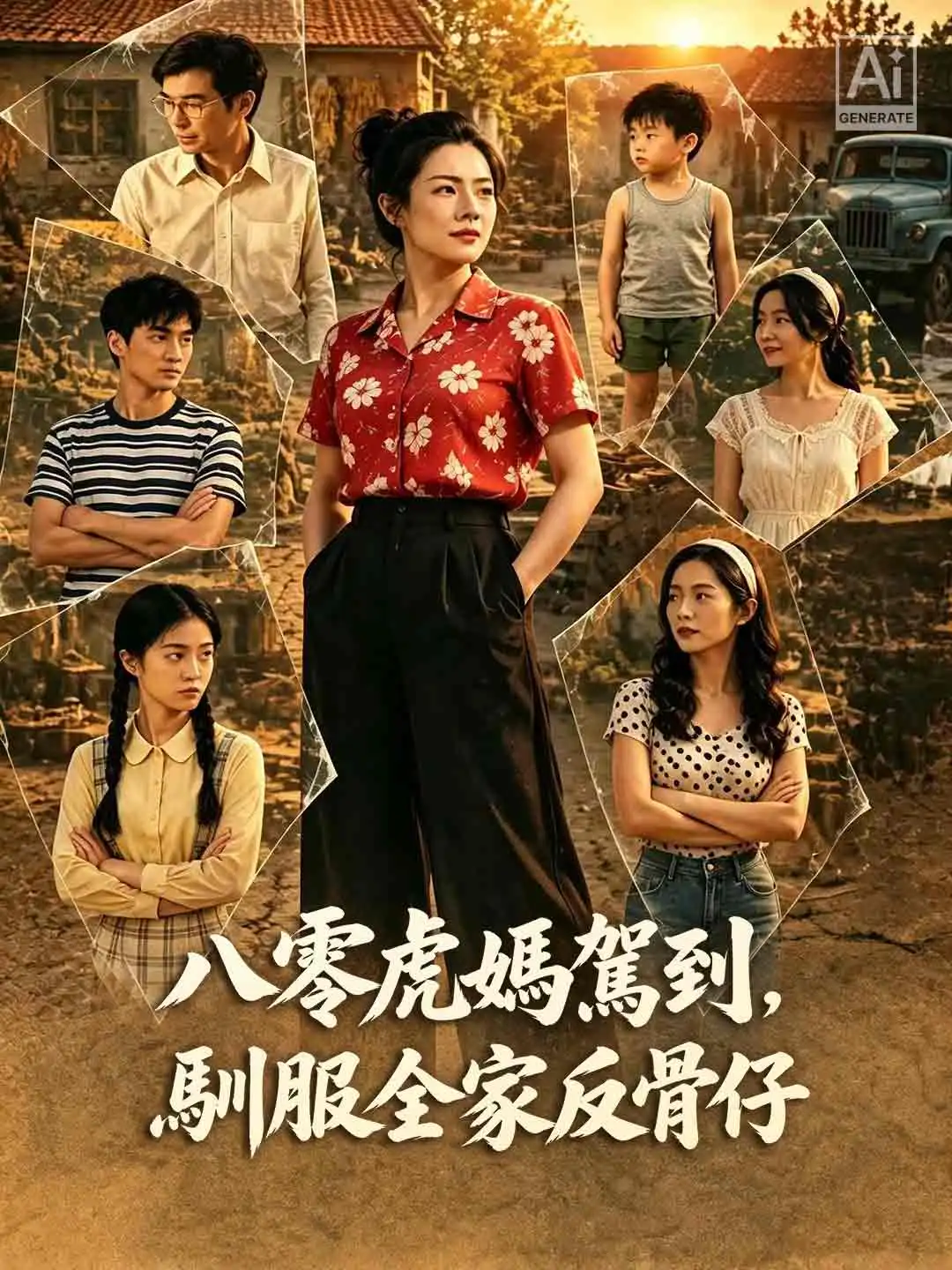 八零虎媽駕到，馴服全家反骨仔 short drama poster