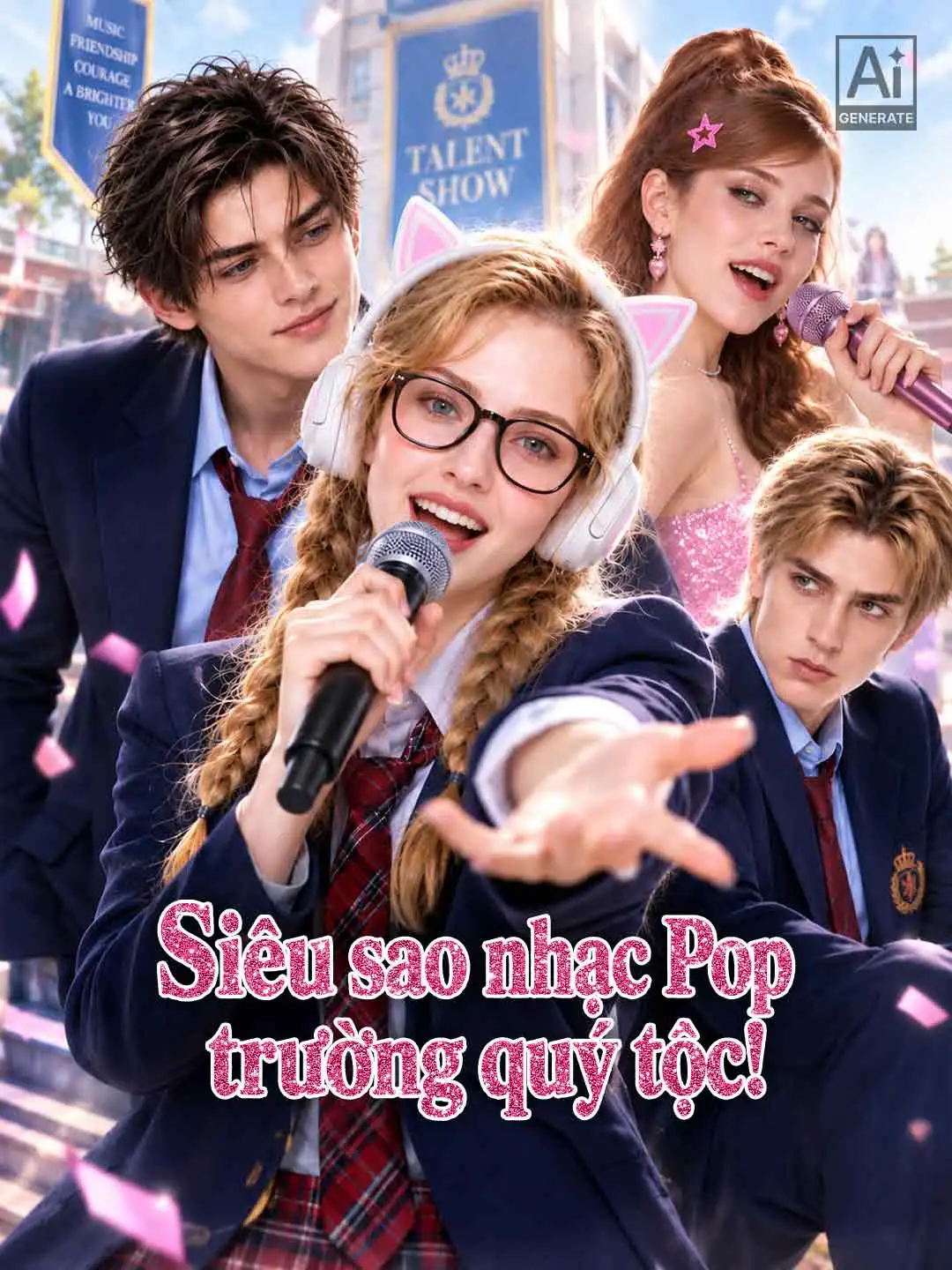 Siêu sao nhạc Pop trường quý tộc! short drama poster