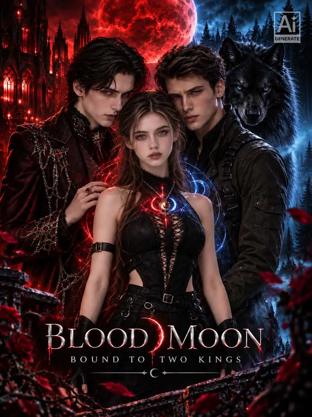 Blood Moon Bound to Two Kings short drama poster