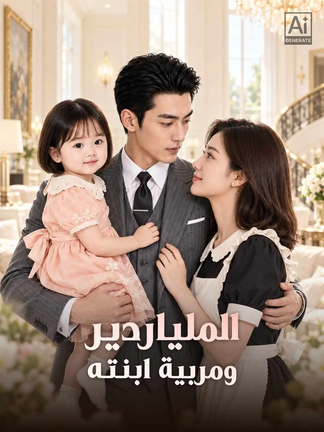 الملياردير ومربية ابنته short drama poster