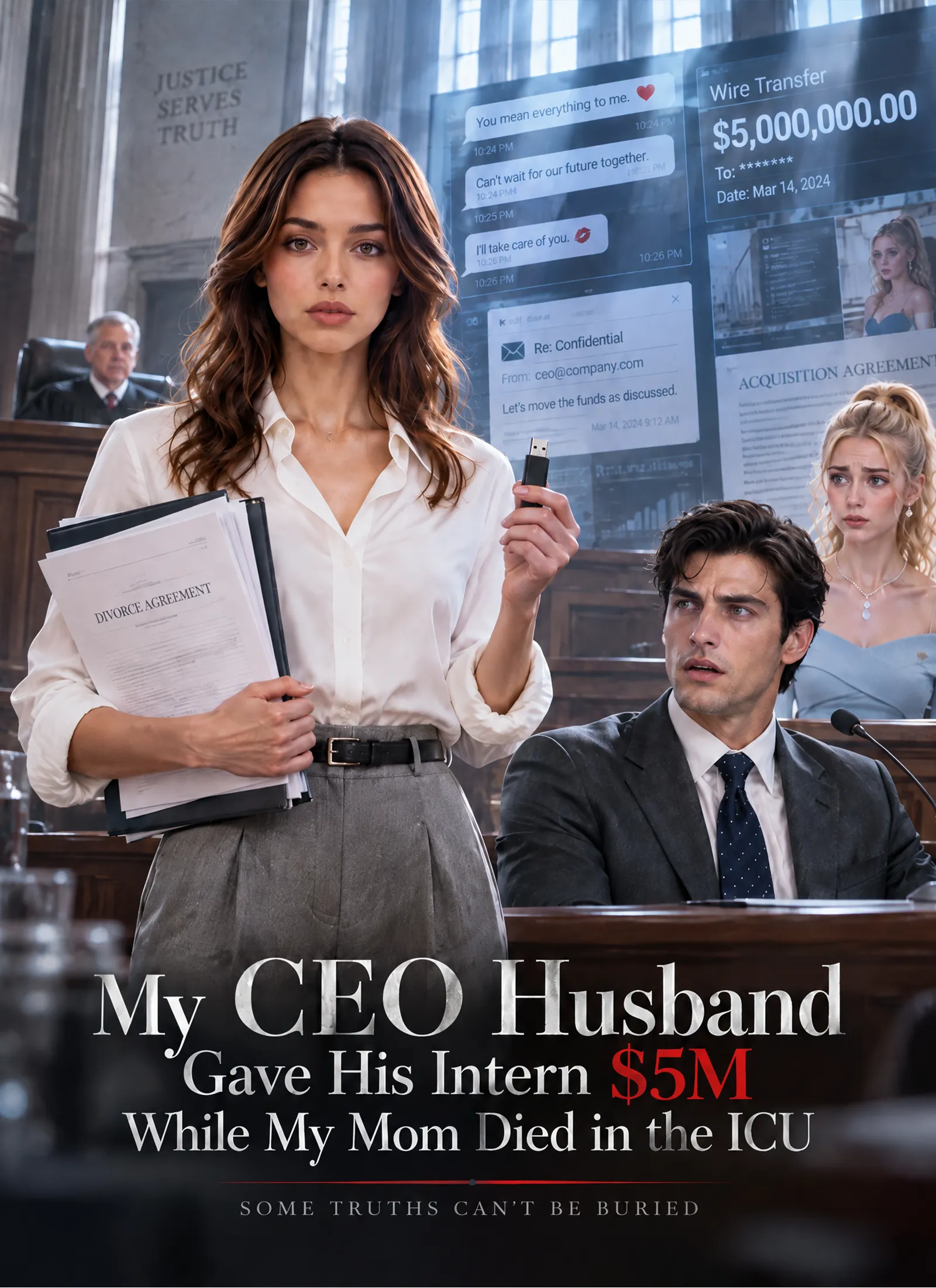 My CEO Husband Gave His Intern $5M While My Mom Died in the ICU short drama poster