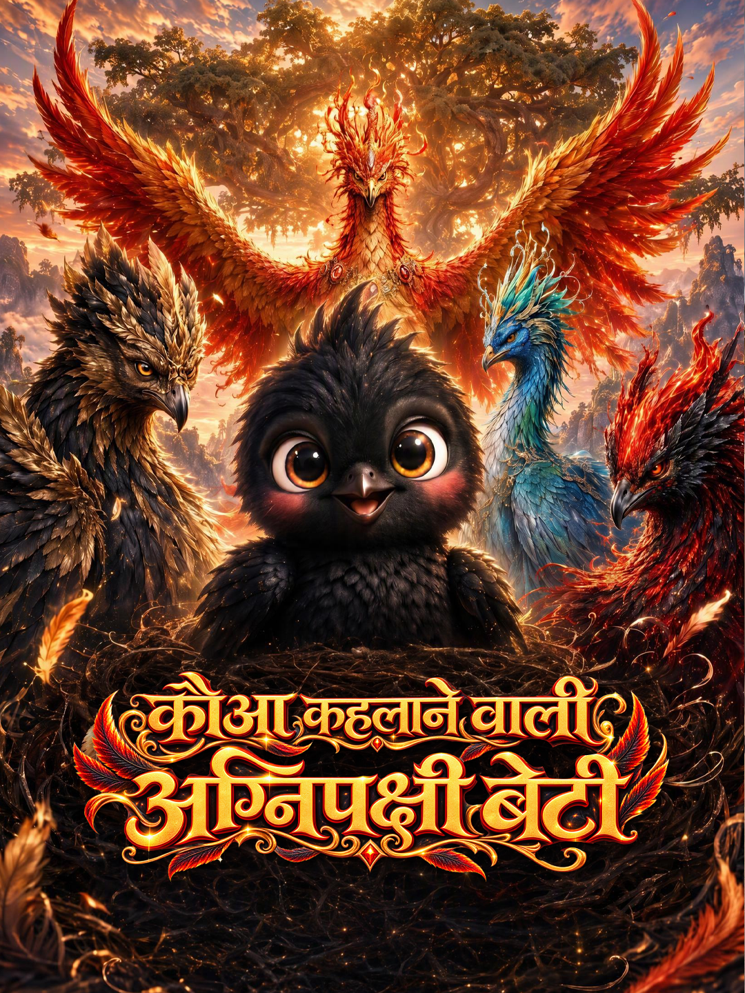 कौआ कहलाने वाली अग्निपक्षी बेटी short drama poster