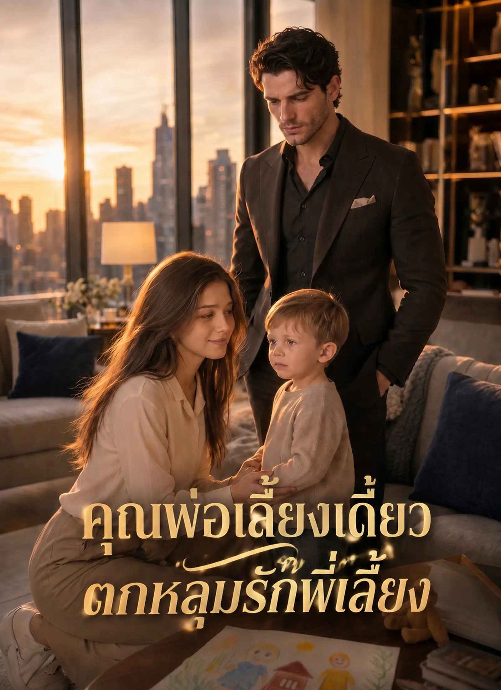 [พากย์ไทย] คุณพ่อเลี้ยงเดี่ยวตกหลุมรักพี่เลี้ยง short drama poster