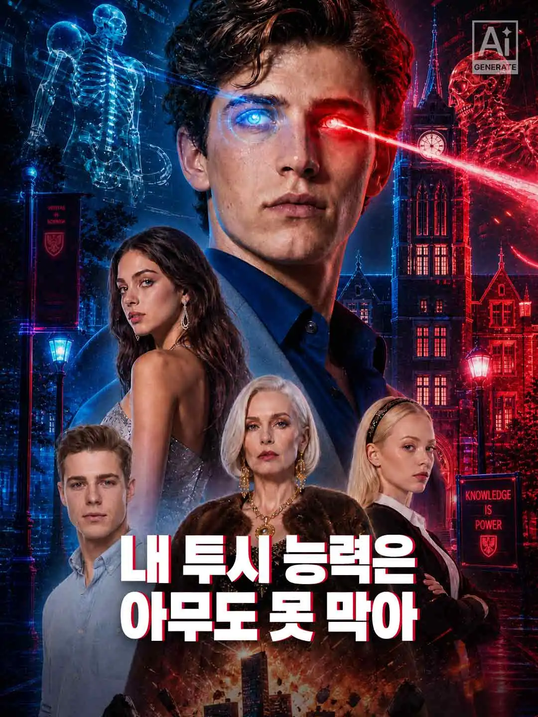 내 투시 능력은 아무도 못 막아 short drama poster