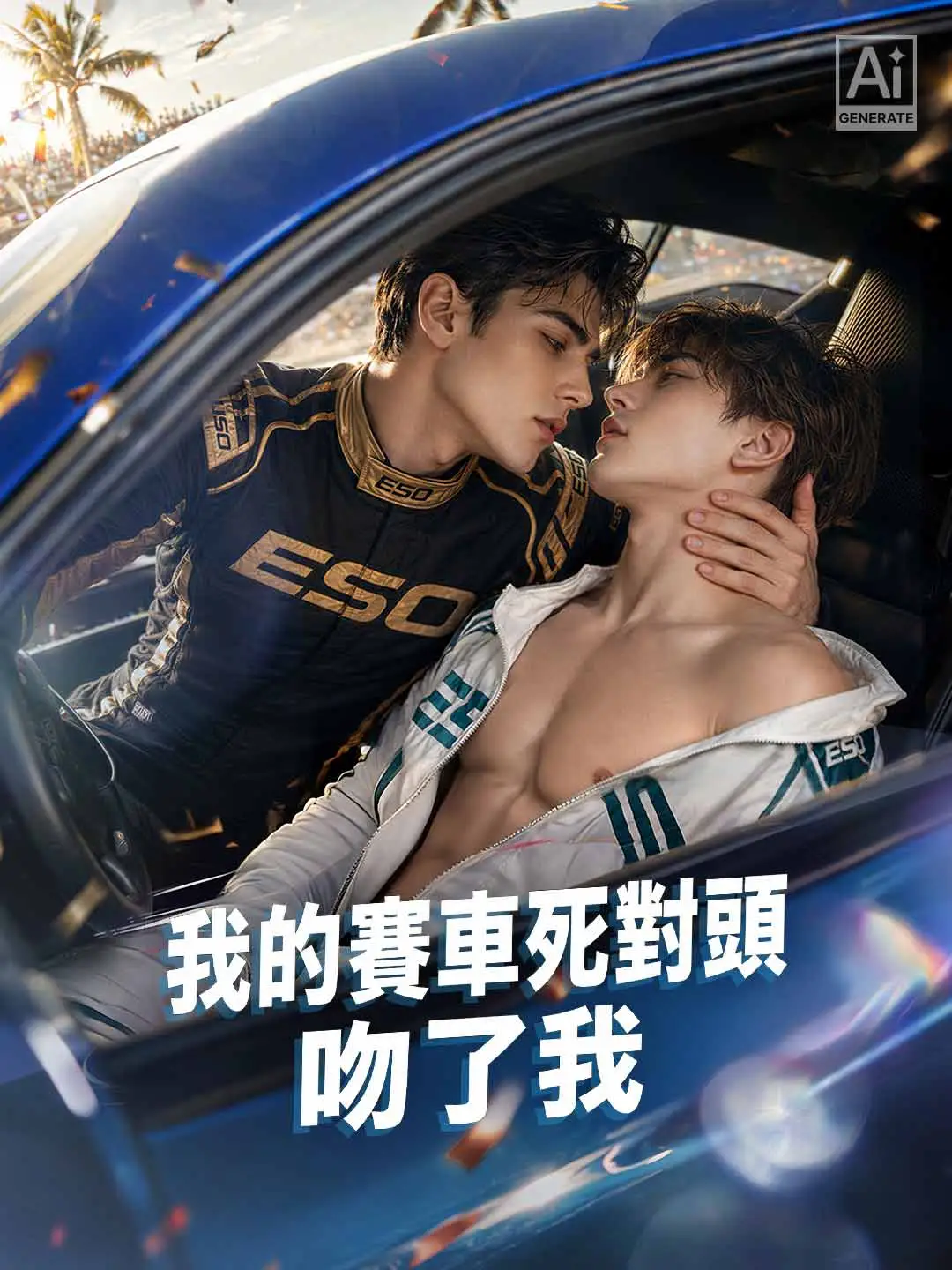 我的賽車死對頭吻了我 short drama poster
