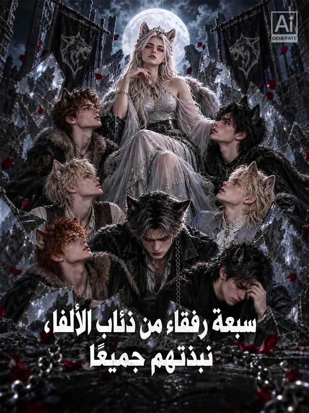 سبعة رفقاء من ذئاب الألفا، نبذتهم جميعًا short drama poster