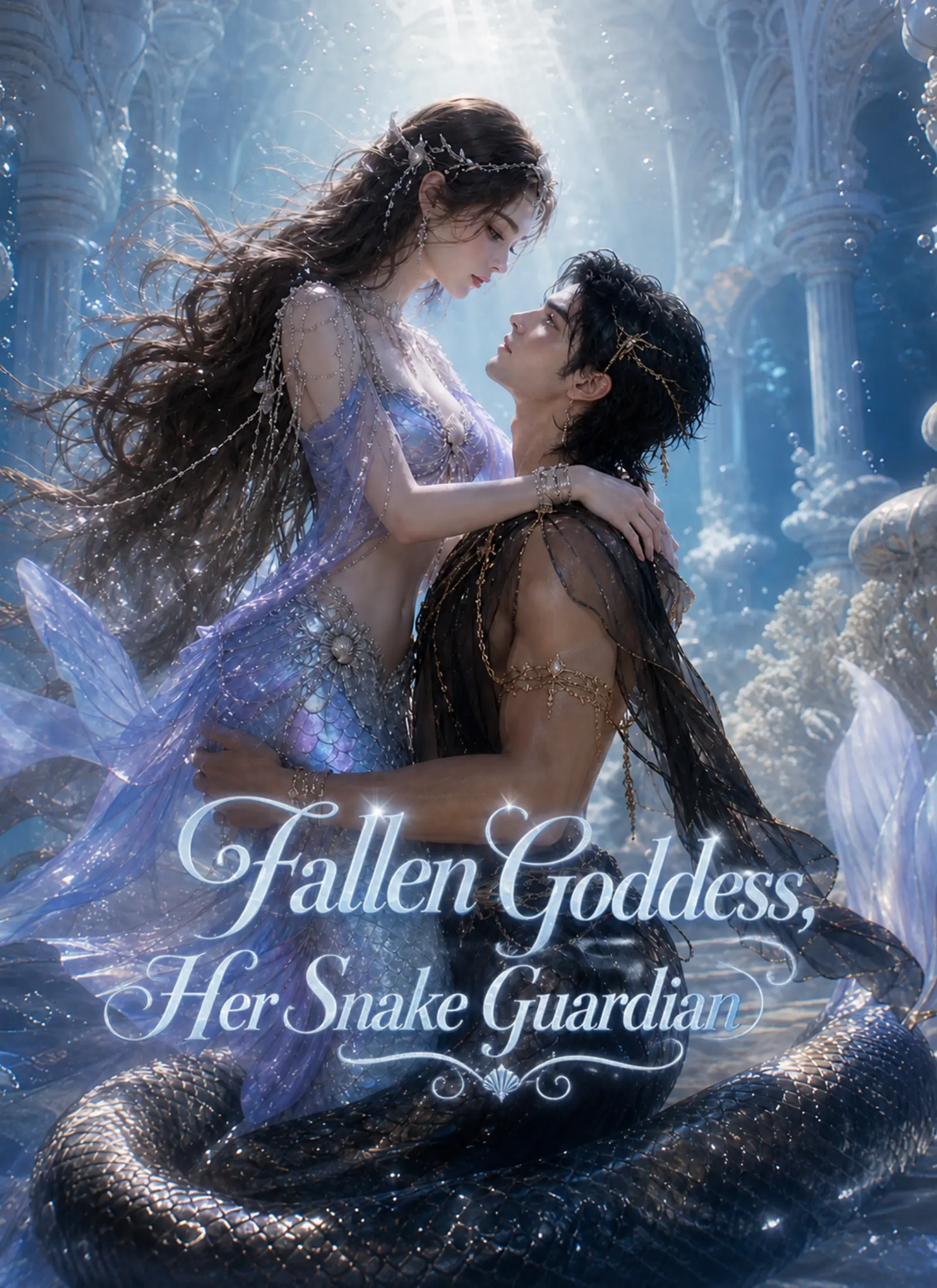 Fallen Goddess, Her Snake Guardian short drama poster
