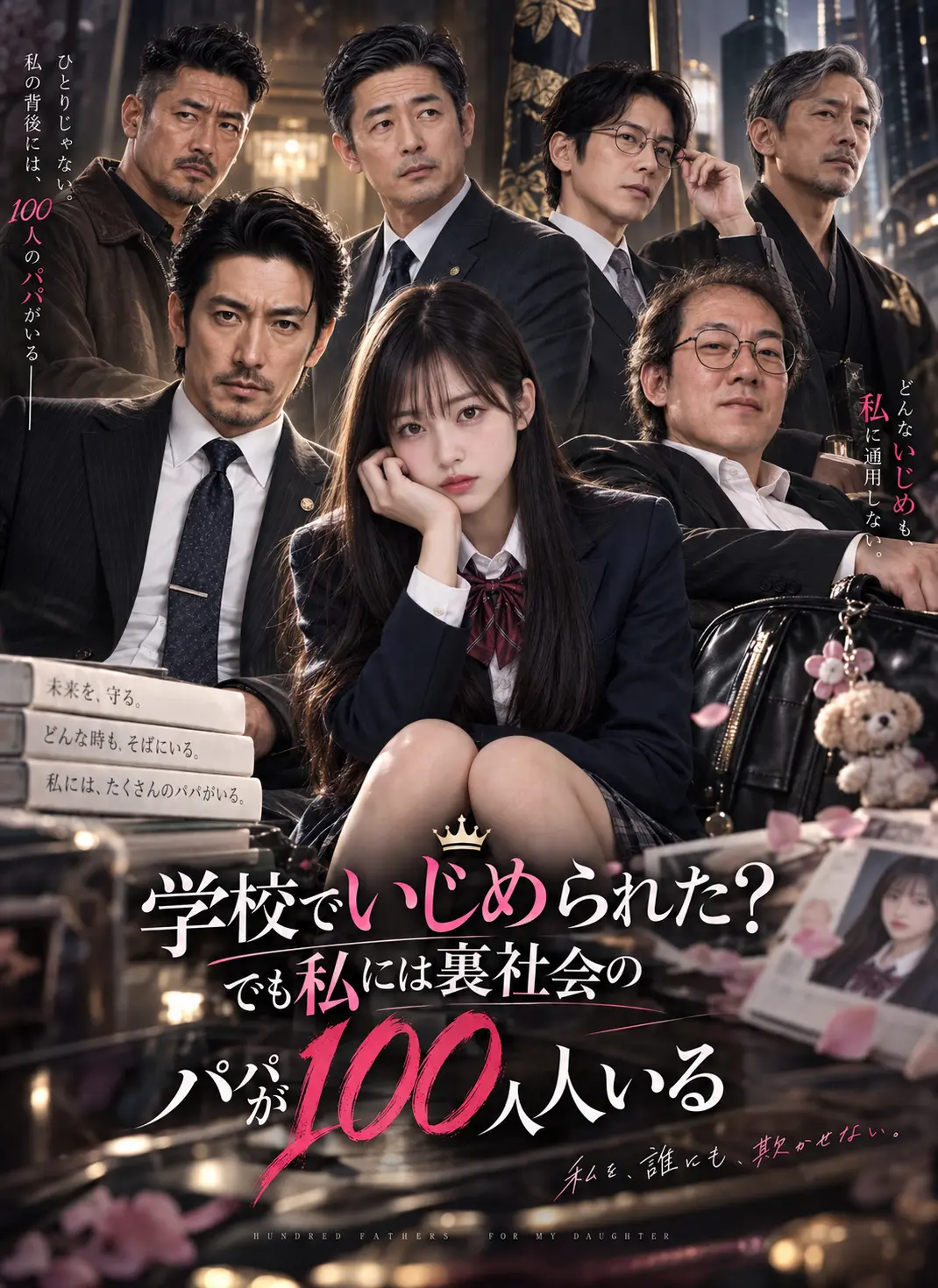 学校でいじめられた？でも私には裏社会のパパが100人いる short drama poster