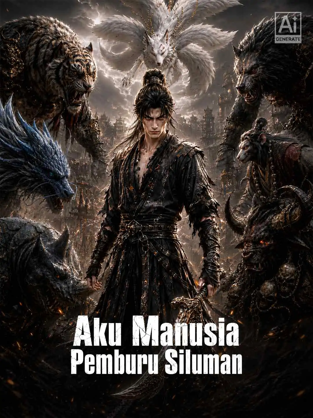 Aku Manusia Pemburu Siluman short drama poster