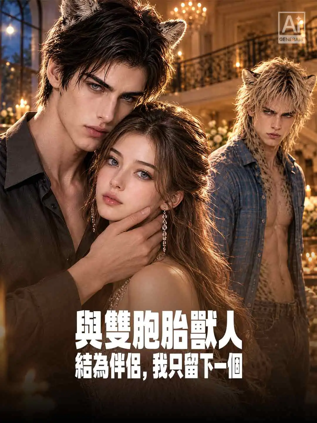 與雙胞胎獸人結為伴侶，我只留下一個 short drama poster