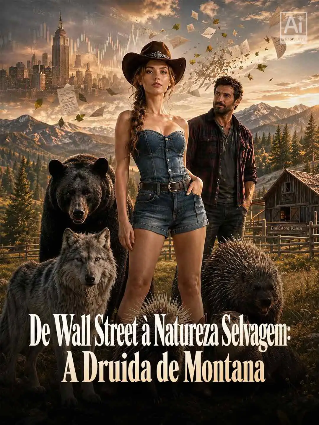 De Wall Street à Natureza Selvagem: A Druida de Montana short drama poster