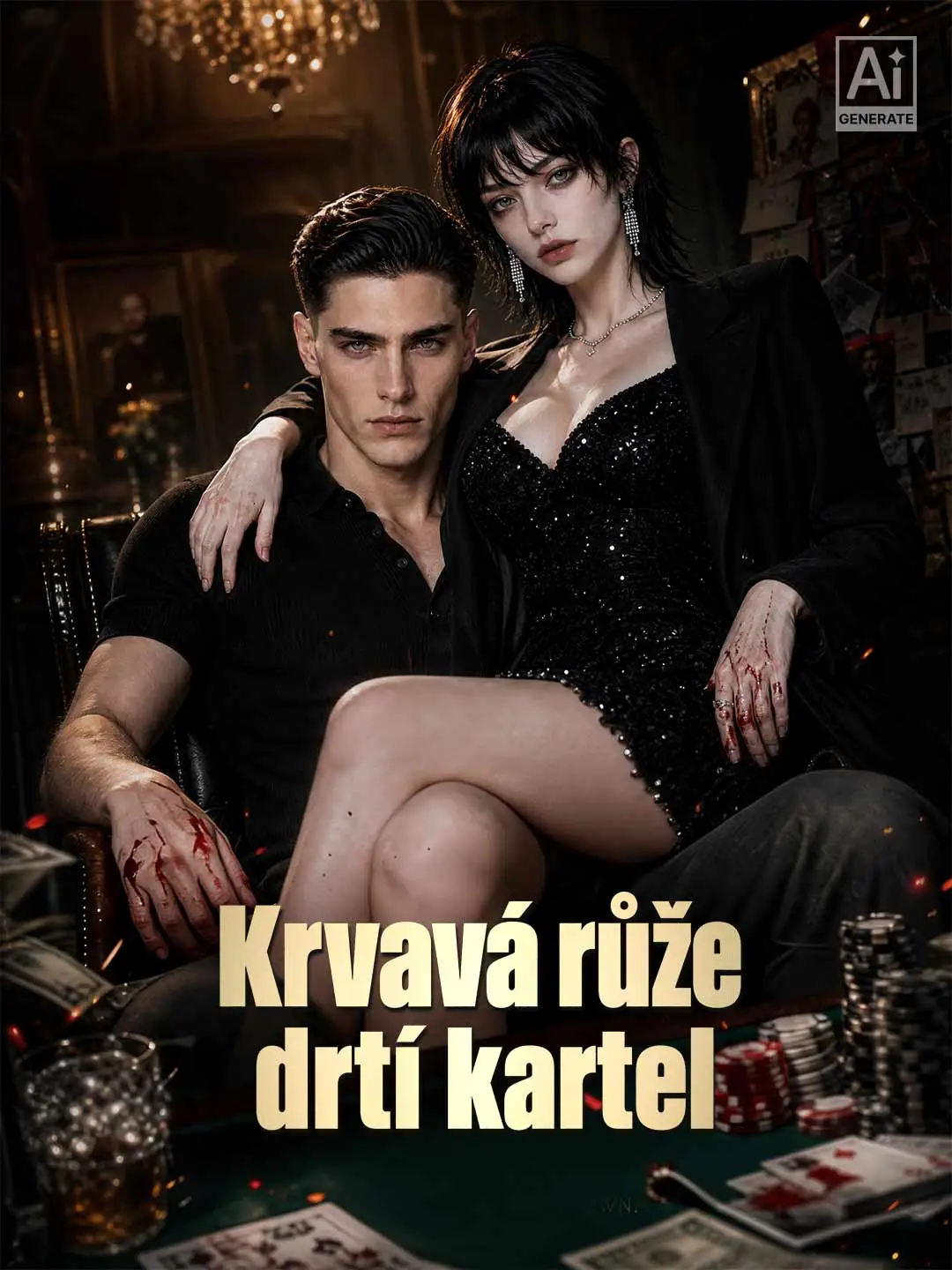 Krvavá růže drtí kartel short drama poster