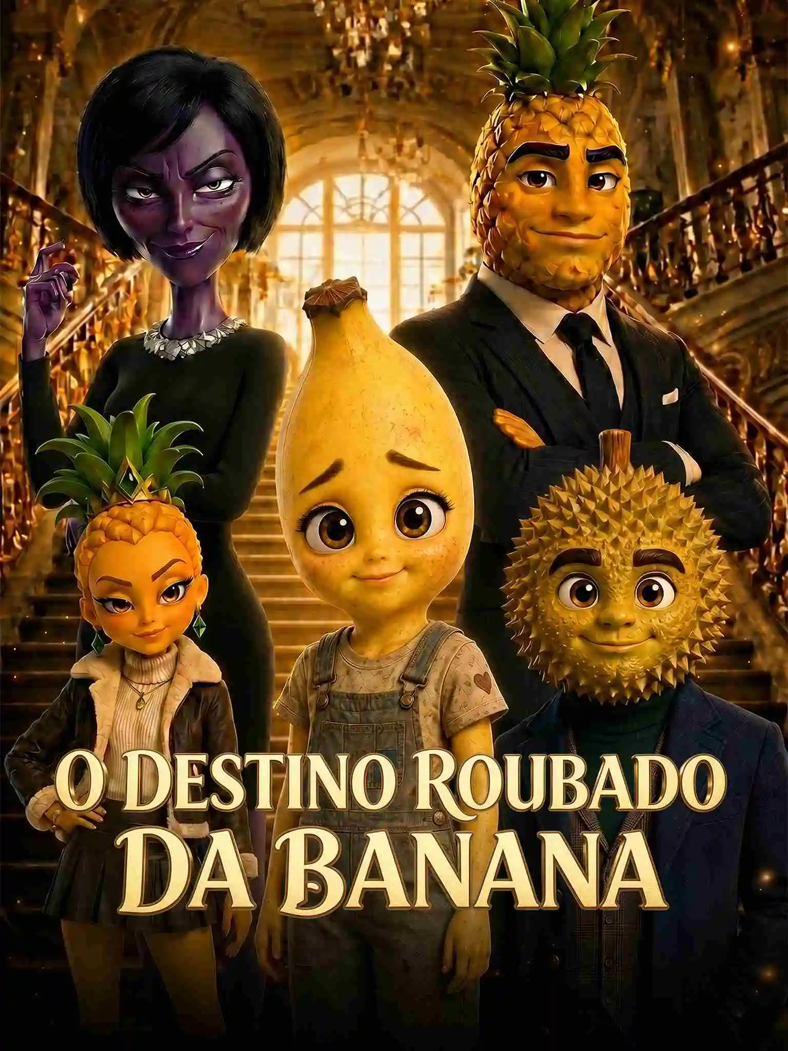 AI葡配 The Banana's Stolen Destiny（漫剧） short drama poster