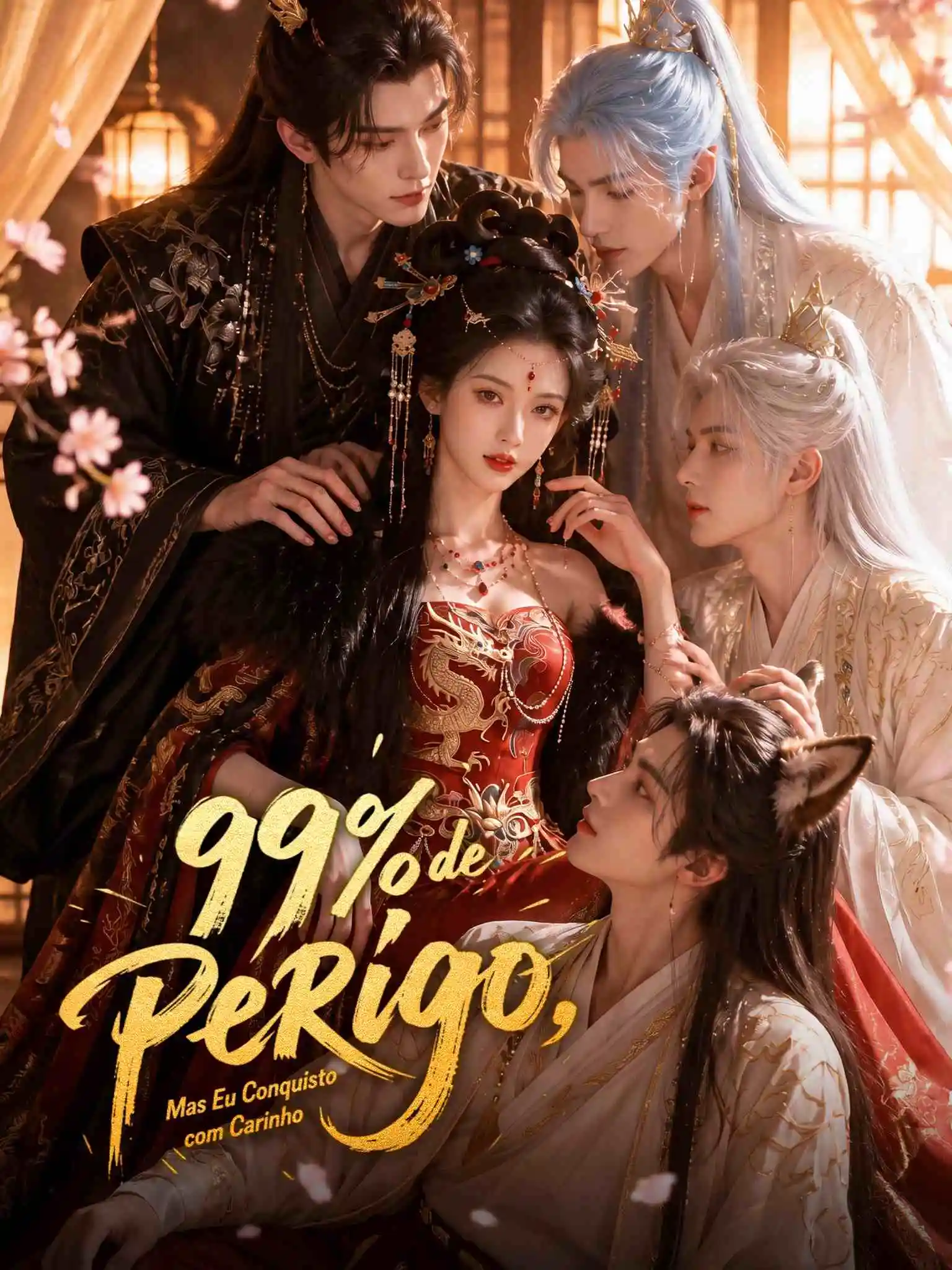 黑化值99!女帝靠撸毛攻略全后宫! AI葡配 short drama poster