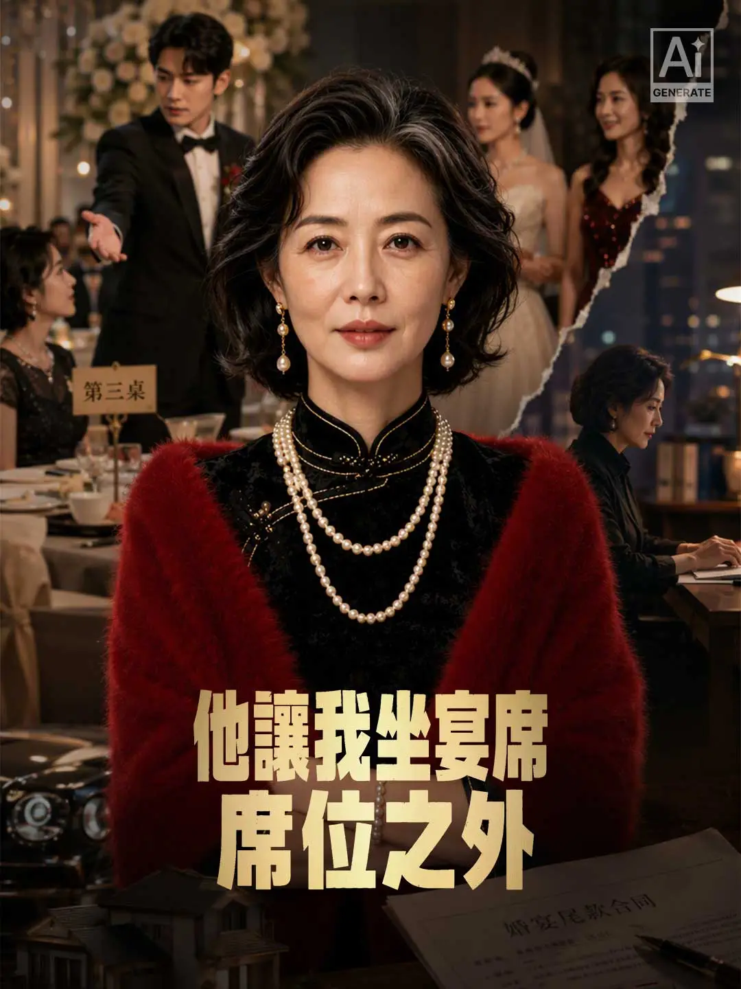 他讓我坐宴席席位之外 short drama poster