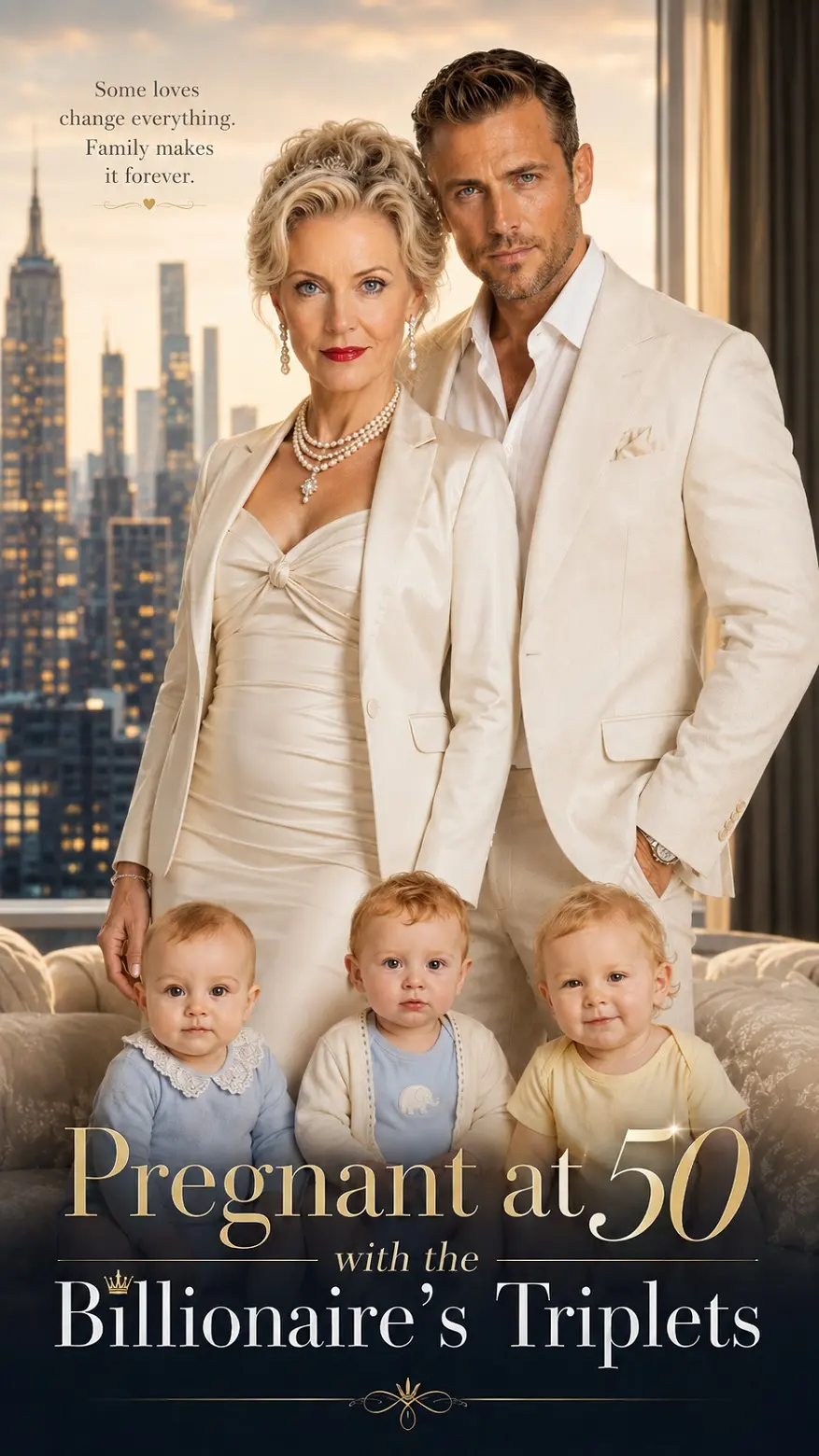 Pregnant at 50 with the Billionaire's Triplets short drama poster