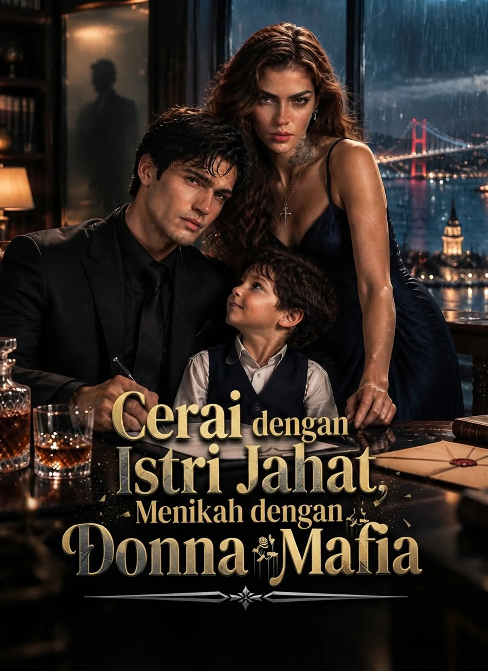 [Dubbing]Cerai dengan Istri Jahat, Menikah dengan Donna Mafia short drama poster