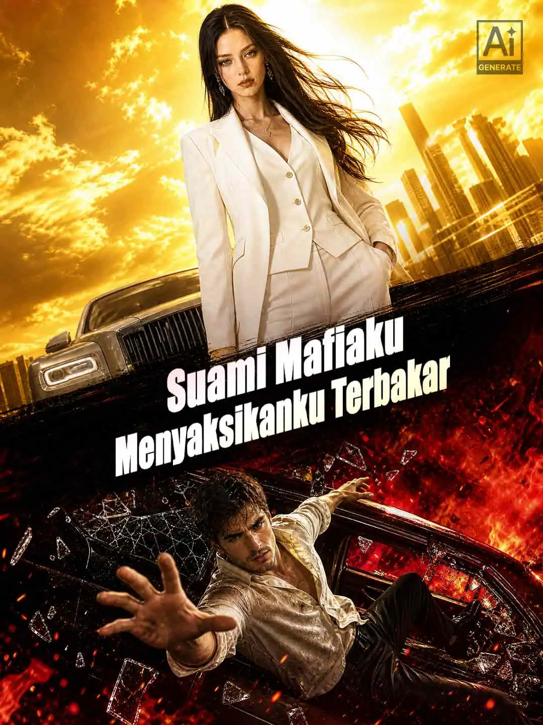 Suami Mafiaku Menyaksikanku Terbakar short drama poster