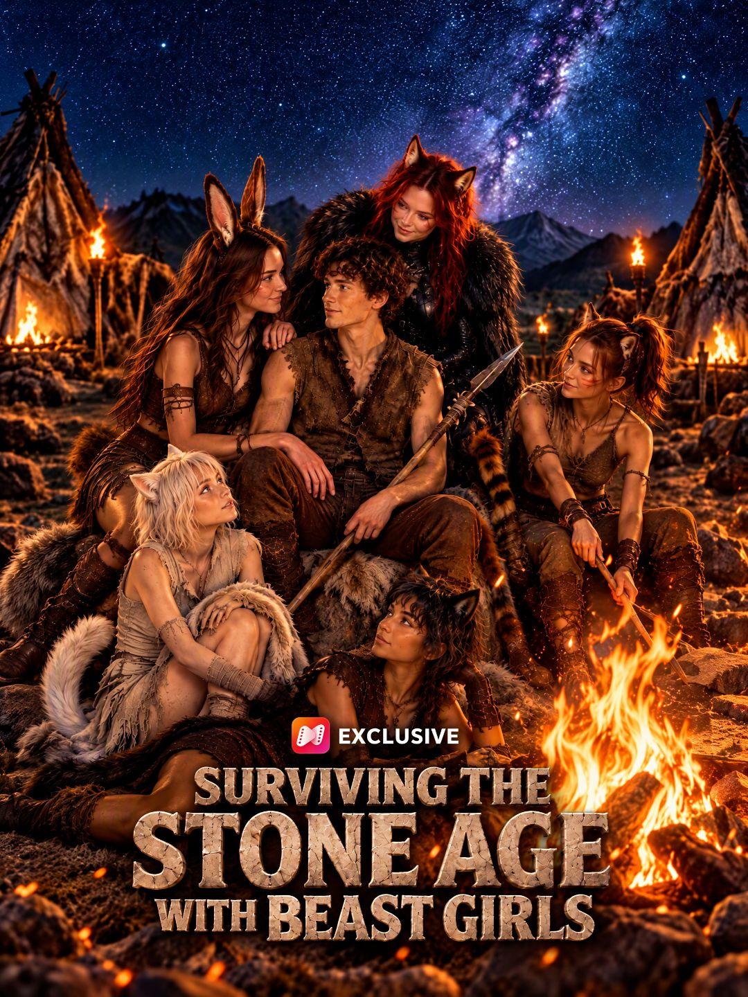 Surviving the Stone Age with Beast Girls short drama poster