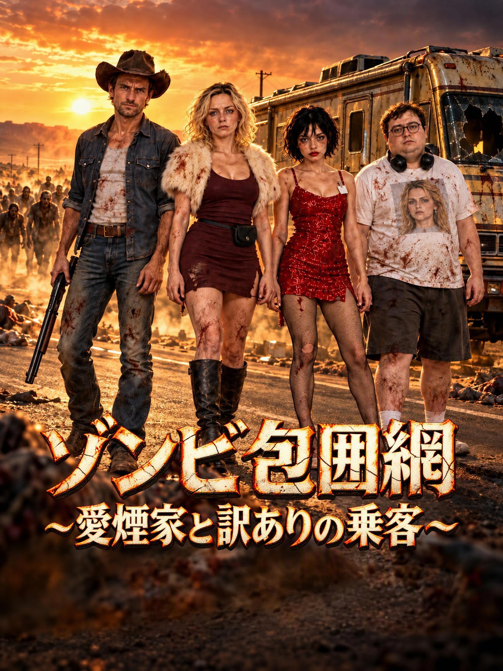 ゾンビ包囲網～愛煙家と訳ありの乗客～ short drama poster