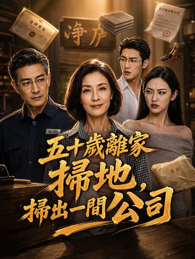 五十歲離家掃地，掃出一間公司 short drama poster