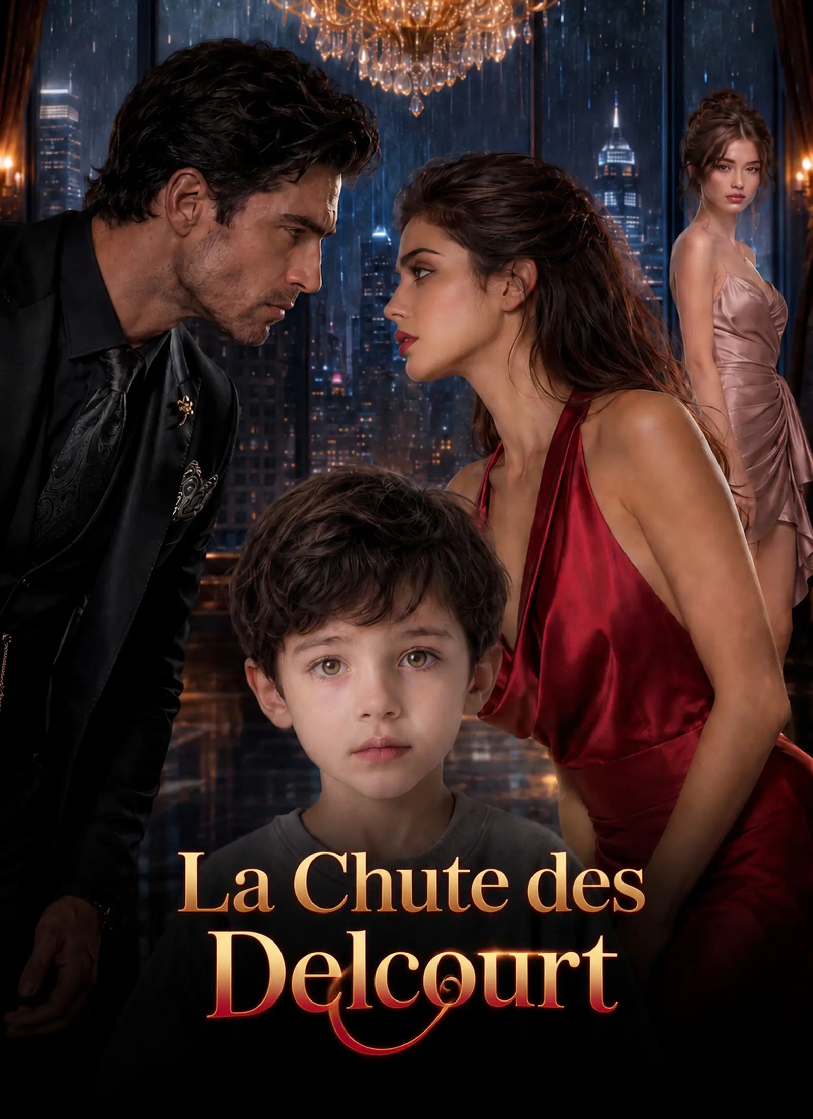 La Chute des Delcourt short drama poster