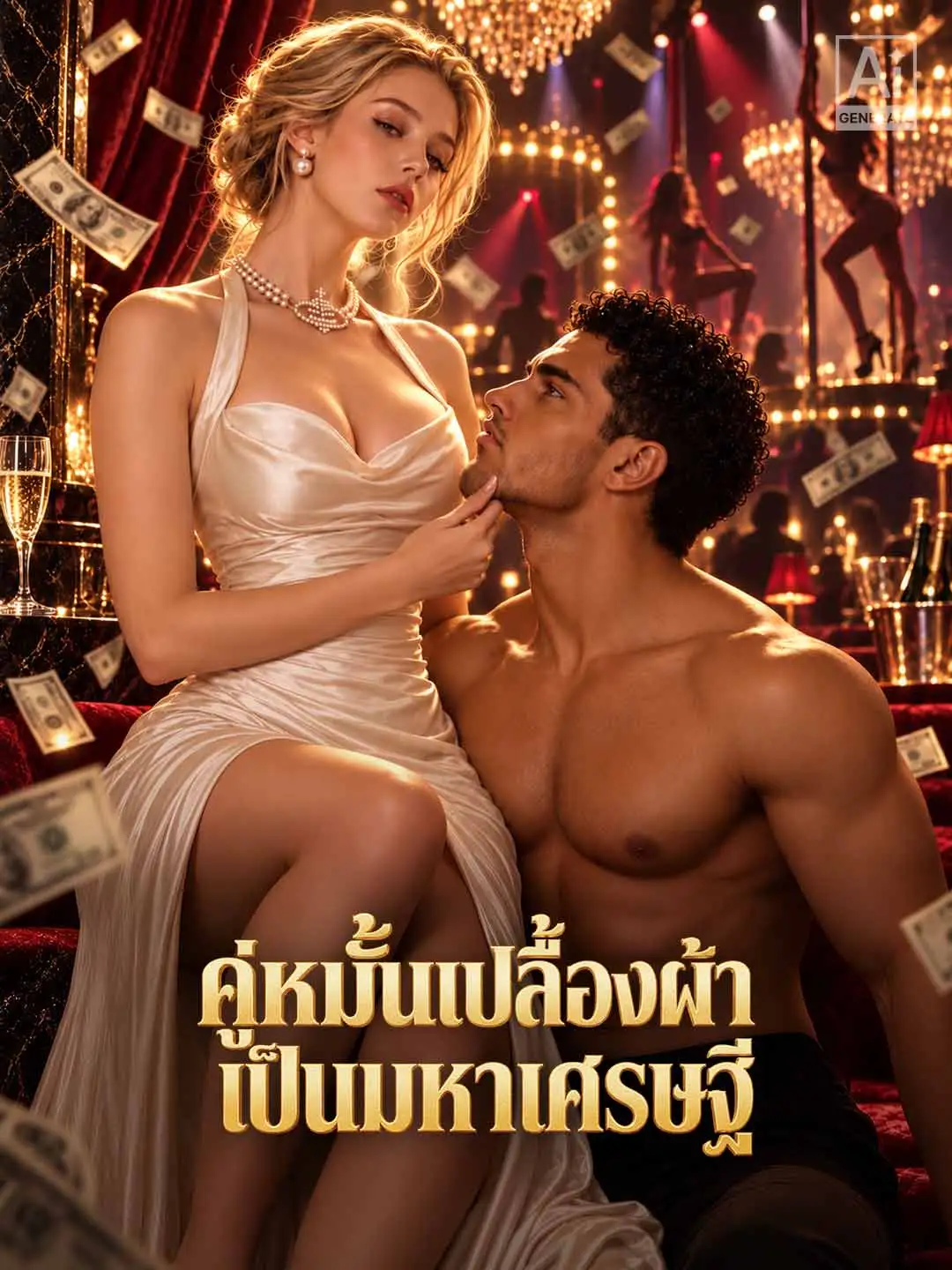 คู่หมั้นนักเต้นเปลื้องผ้าของฉันเป็นมหาเศรษฐี short drama poster