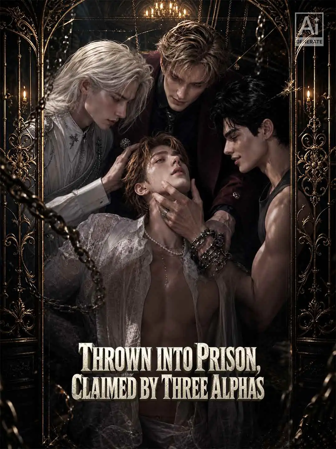 Thrown into Prison, Claimed by Three Alphas short drama poster