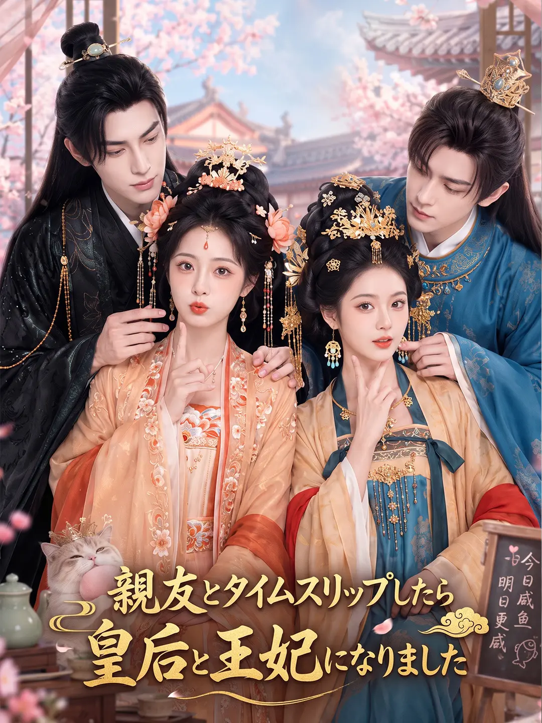 親友とタイムスリップしたら 皇后と王妃になりました short drama poster
