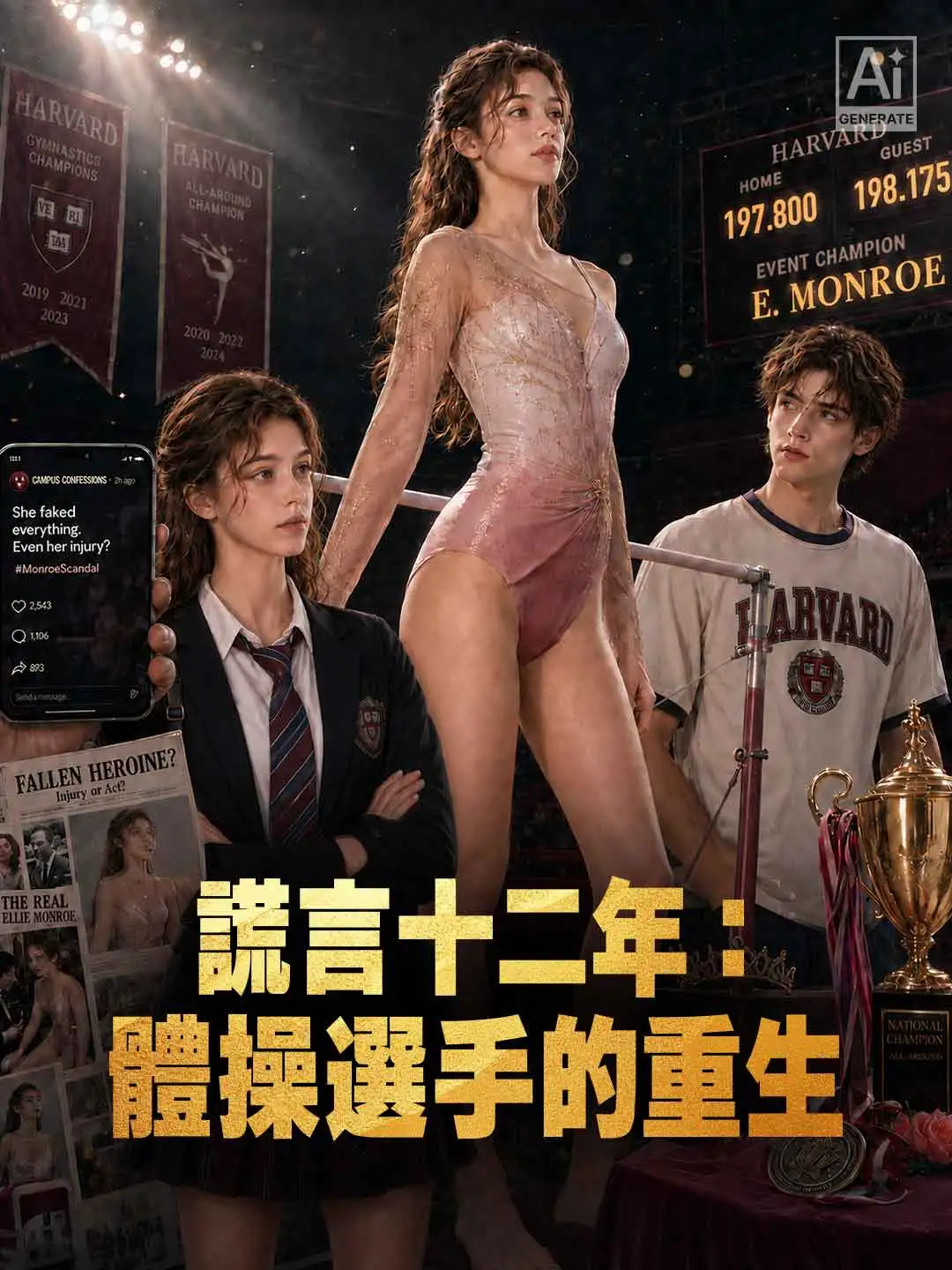 謊言十二年：體操選手的重生 short drama poster