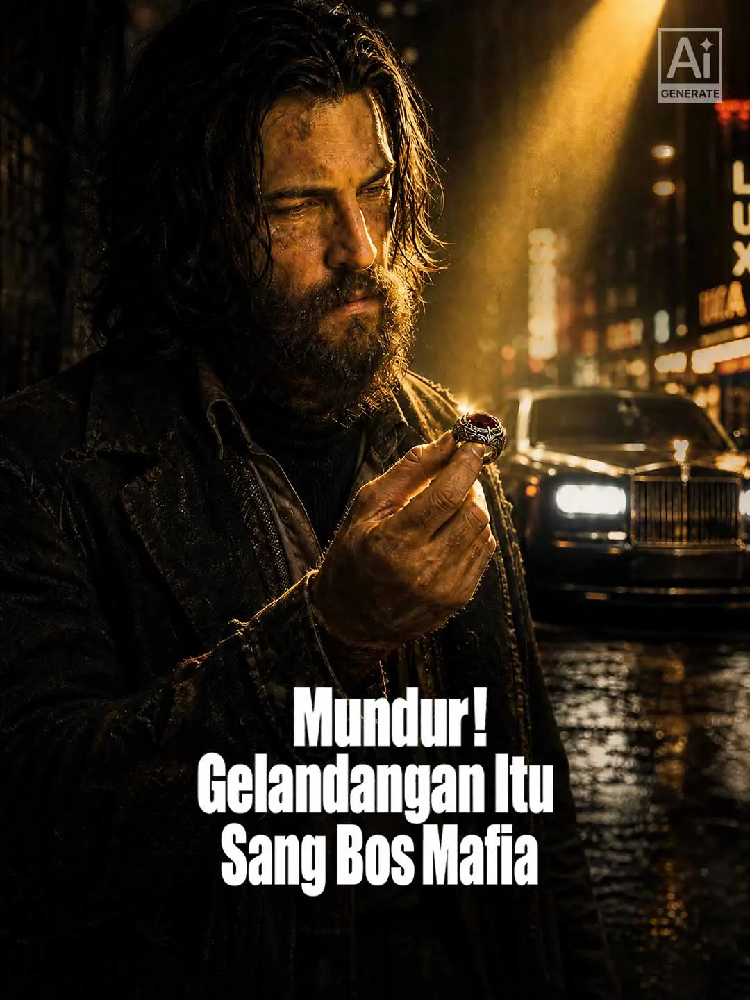 Mundur! Gelandangan Itu Sang Bos Mafia short drama poster