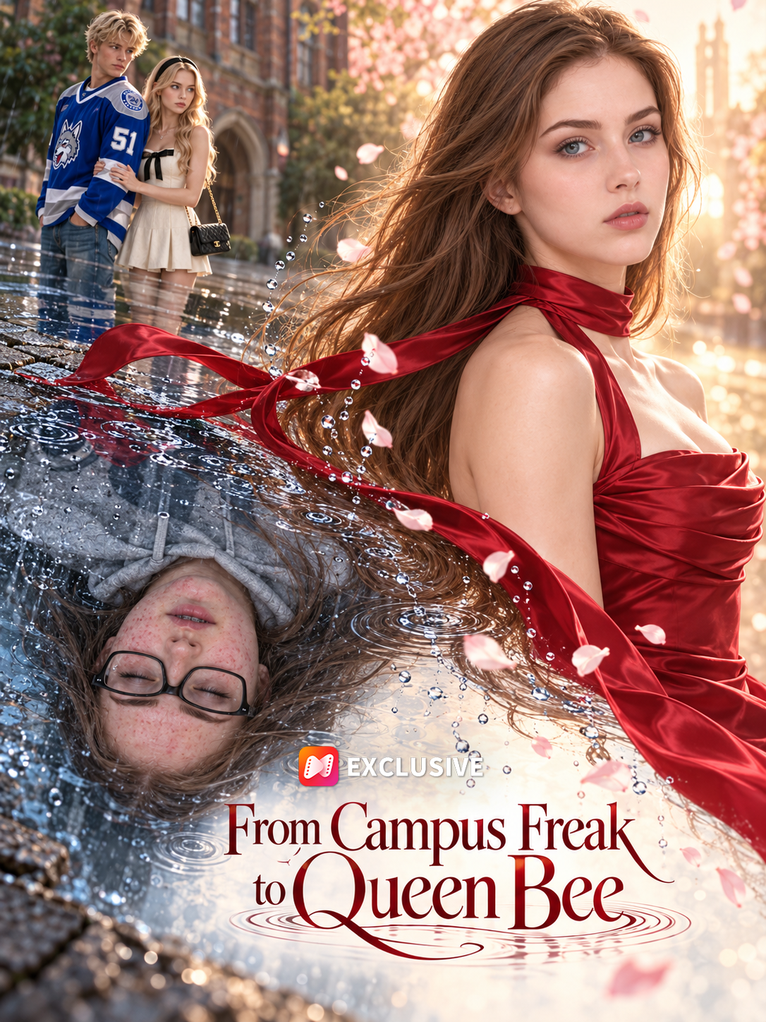 From Campus Freak to Queen Bee short drama poster