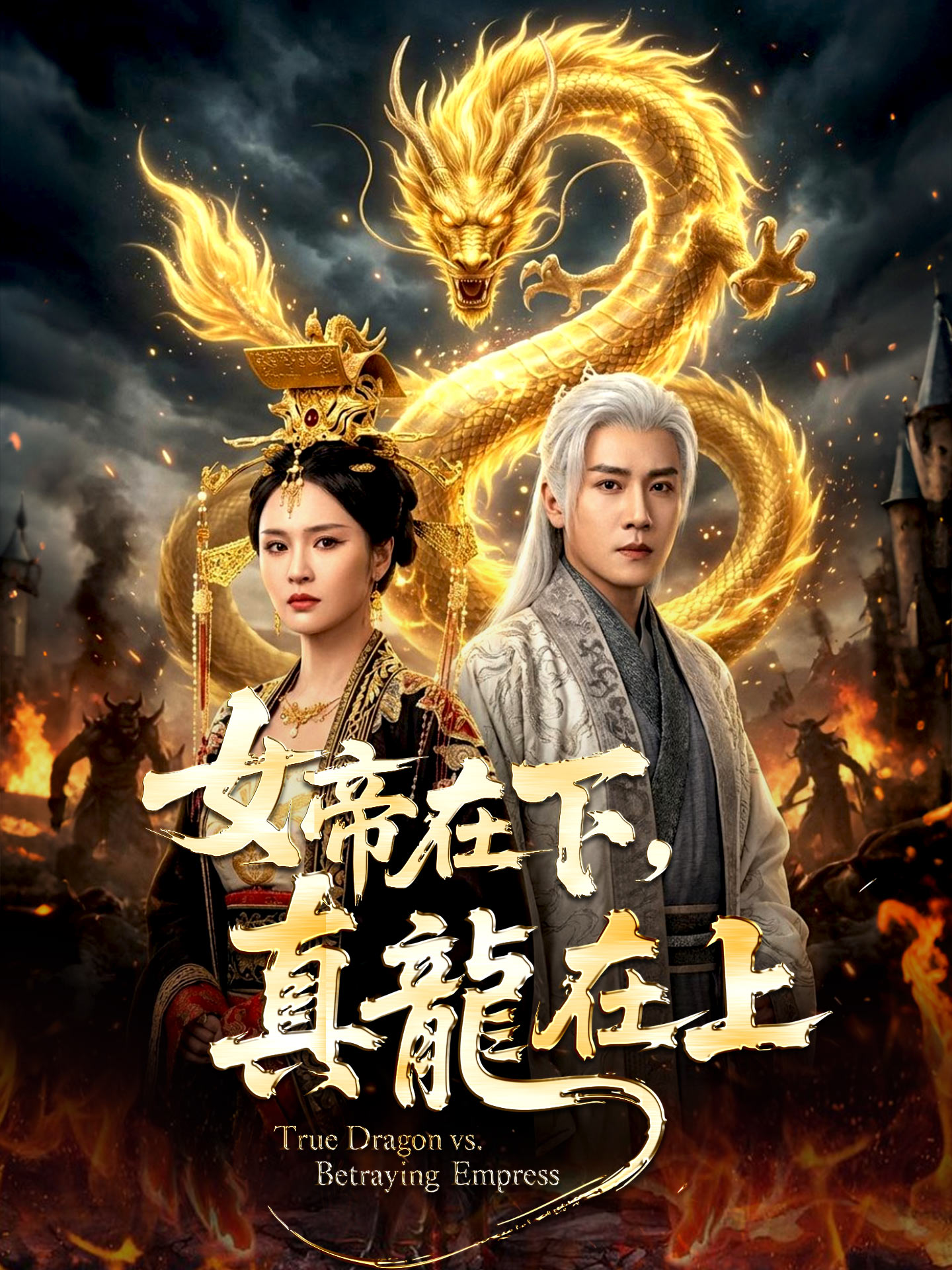 女帝在下，真龍在上 short drama poster