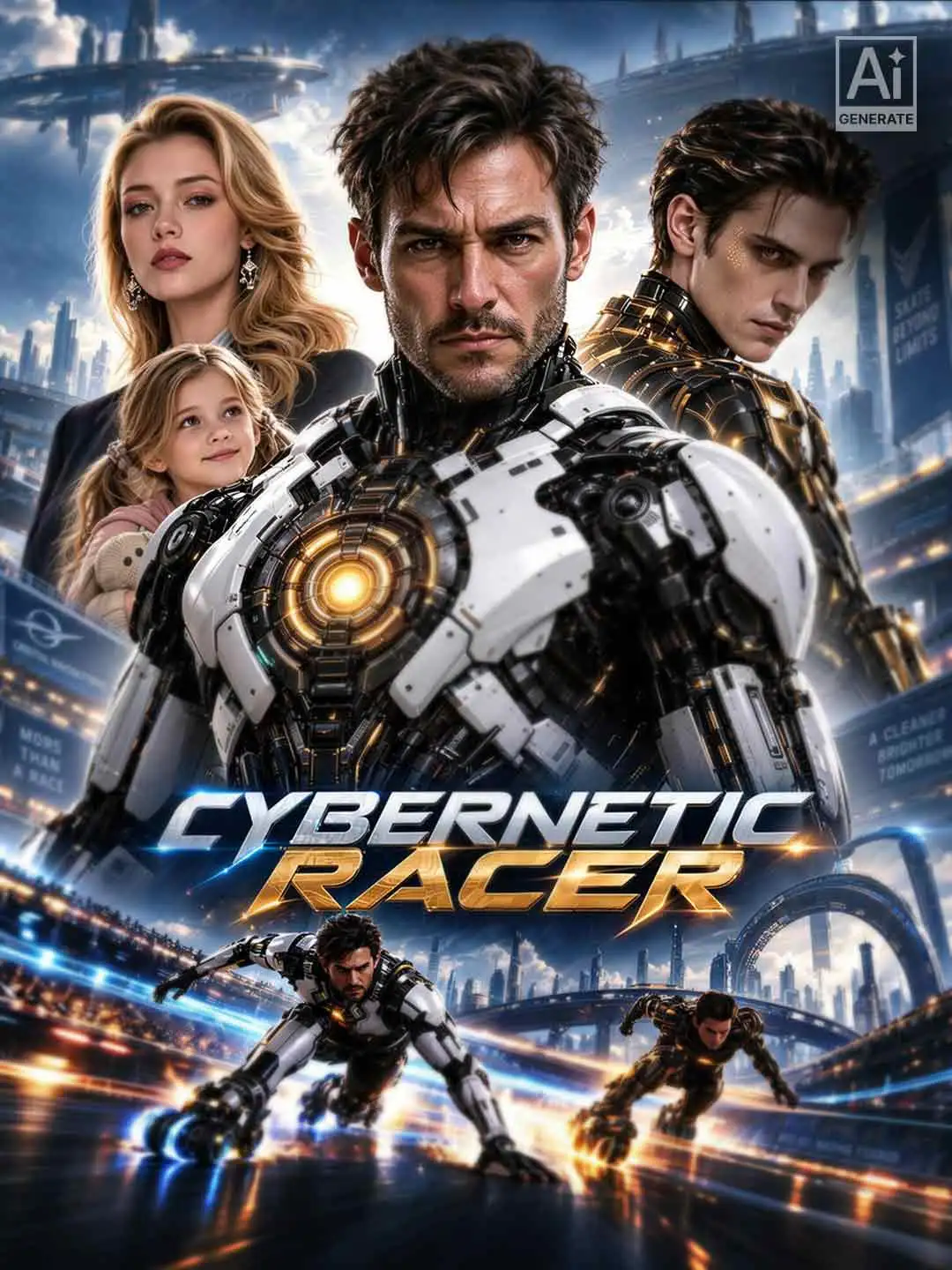Cybernetic Racer short drama poster