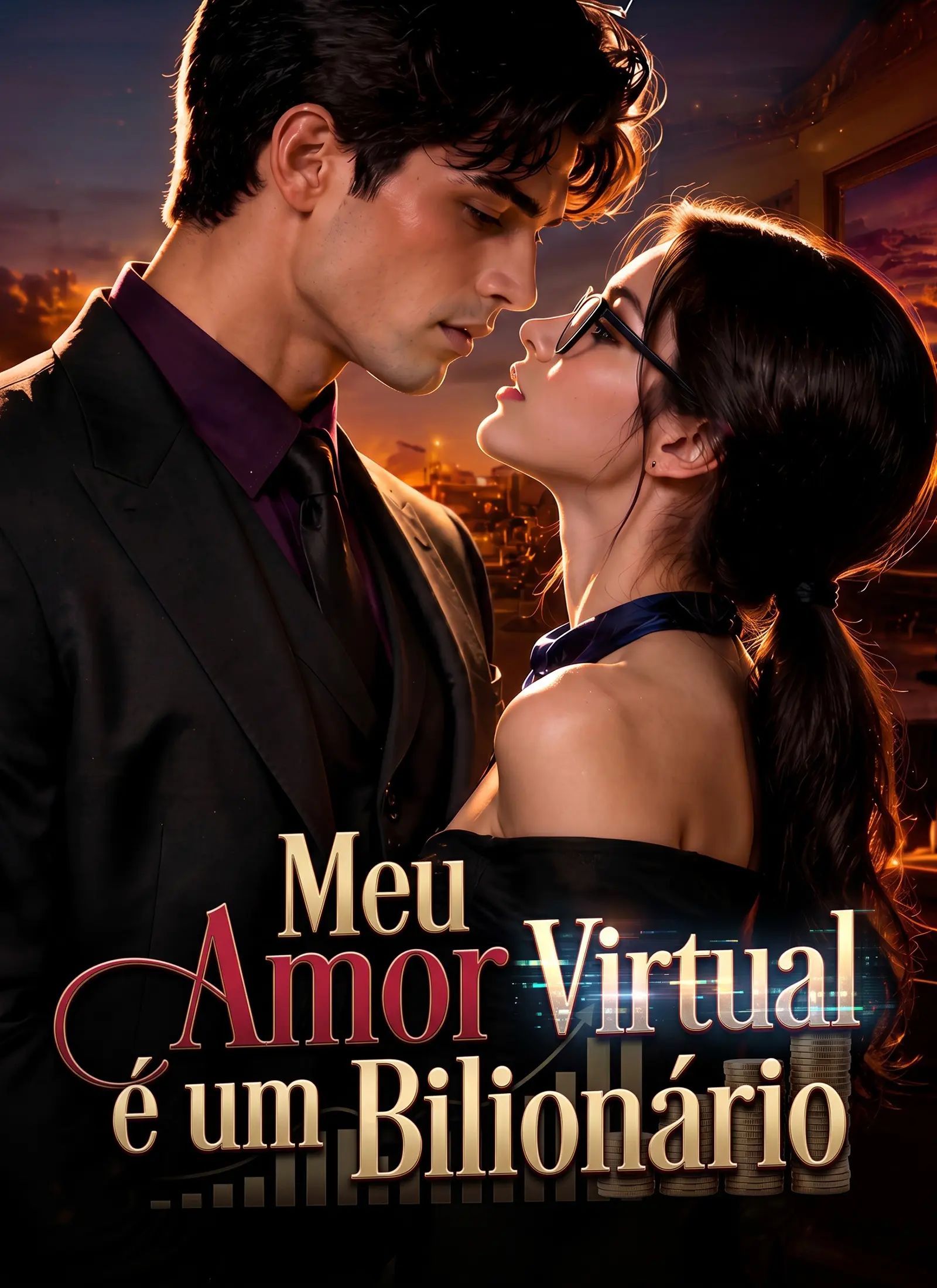 Meu Amor Virtual é um Bilionário short drama poster