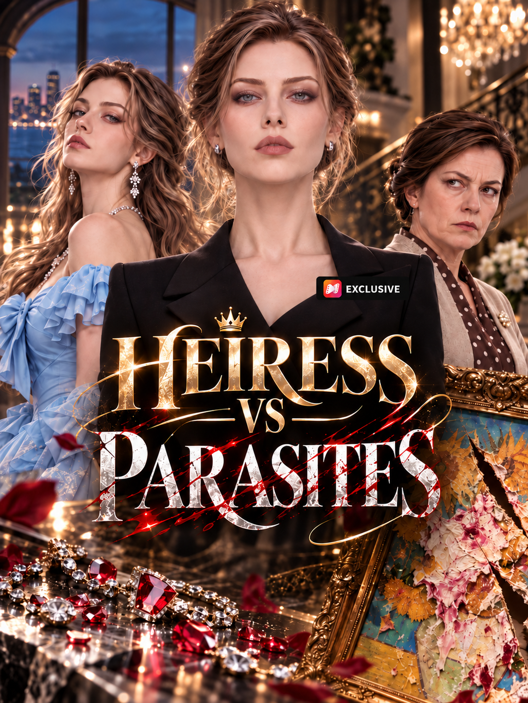 Heiress vs Parasites short drama poster