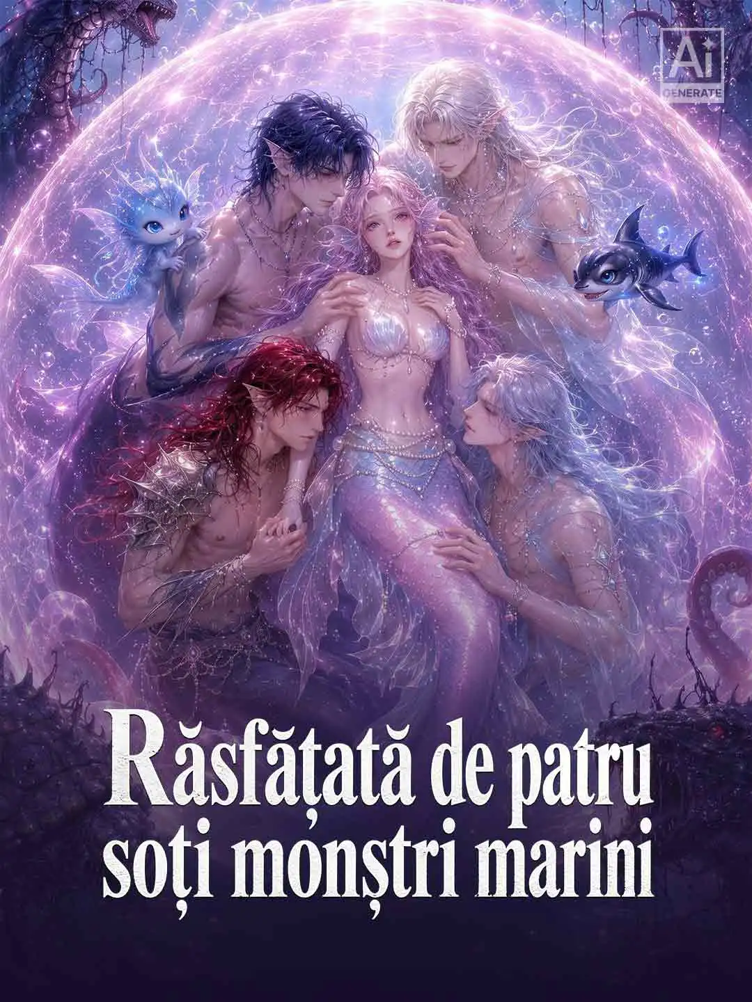 Răsfățată de patru soți monștri marini short drama poster