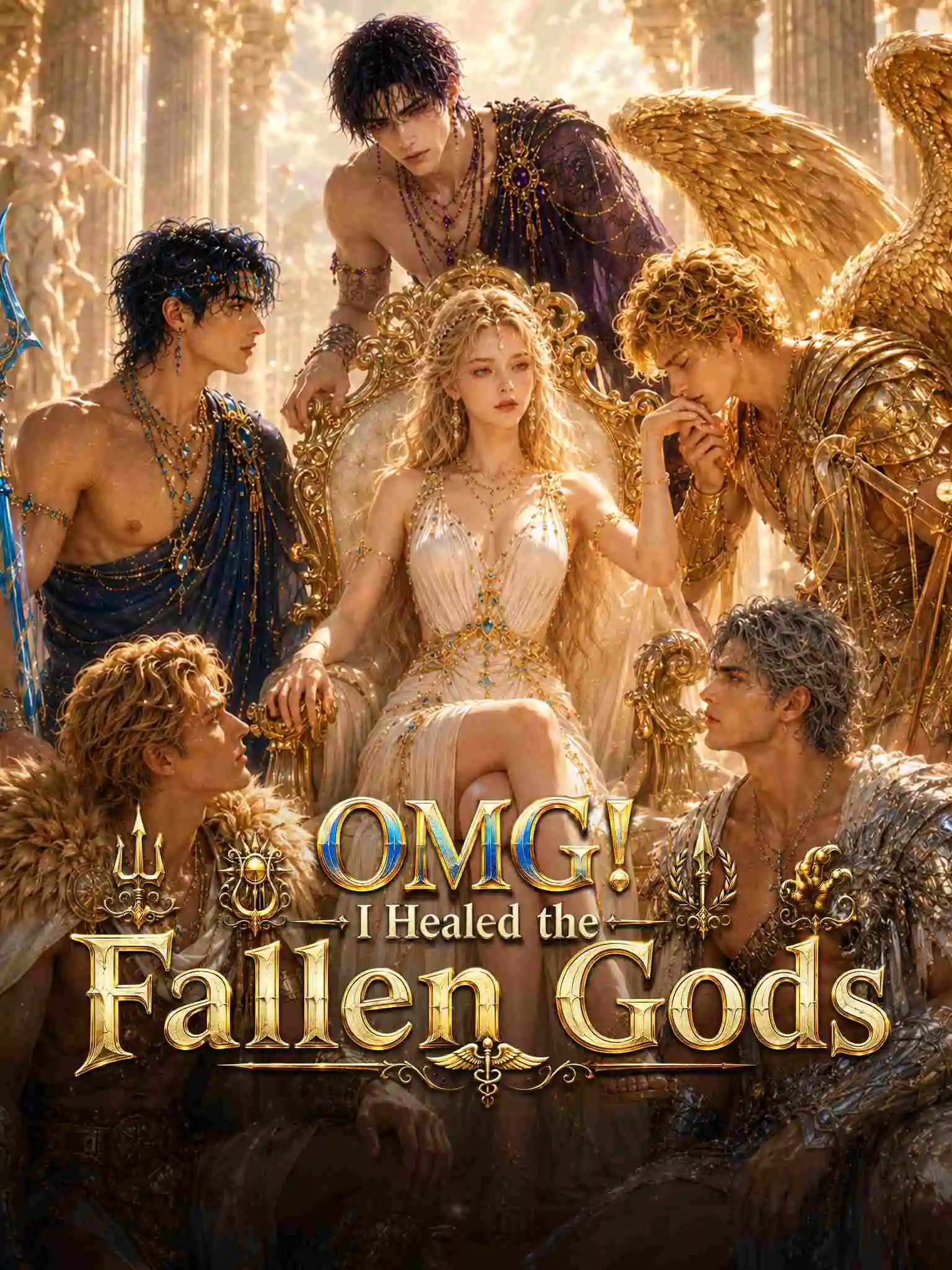 OMG！I Healed the Fallen Gods short drama poster