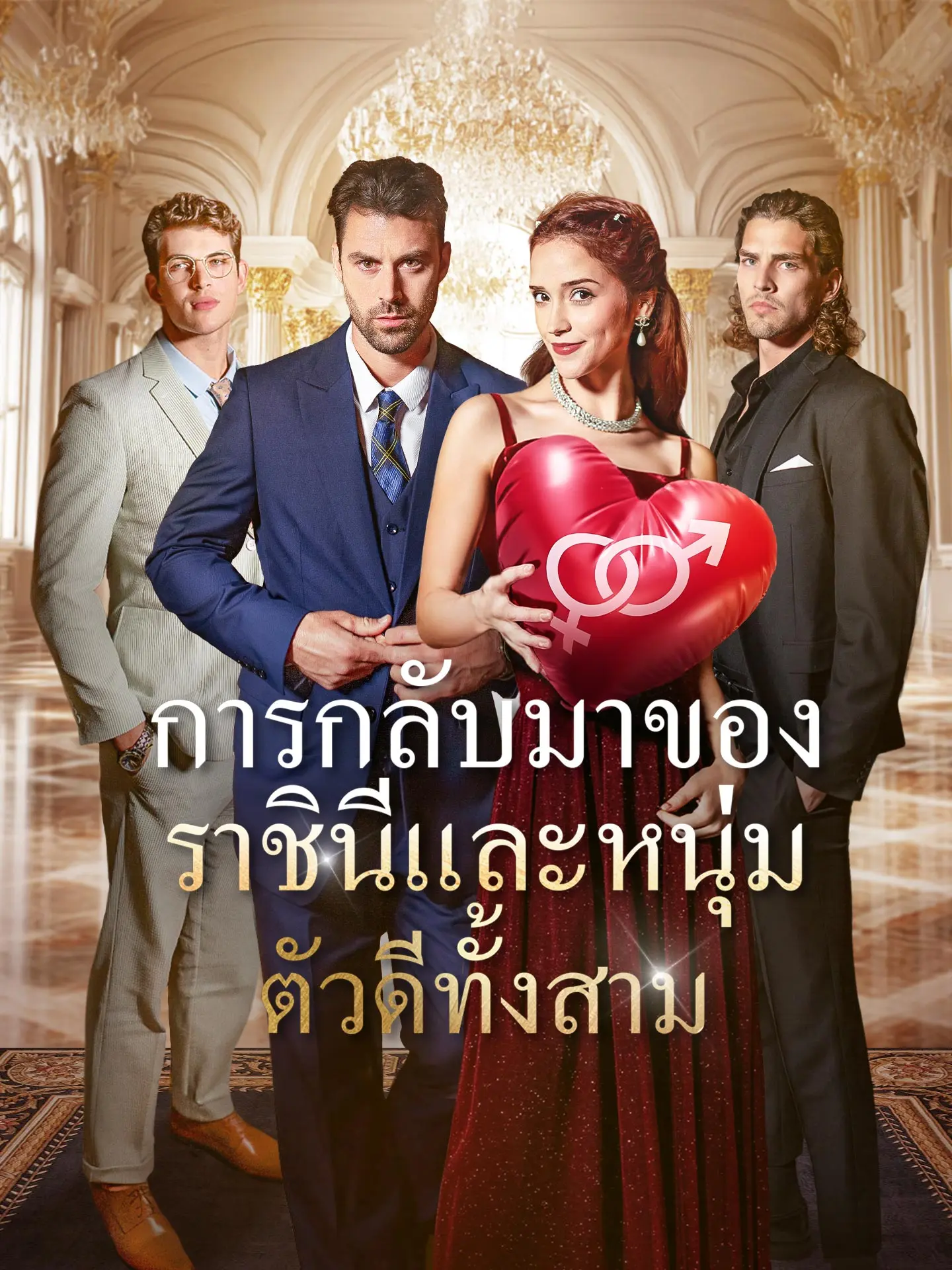 การกลับมาของราชินีและหนุ่มตัวดีทั้งสาม short drama poster